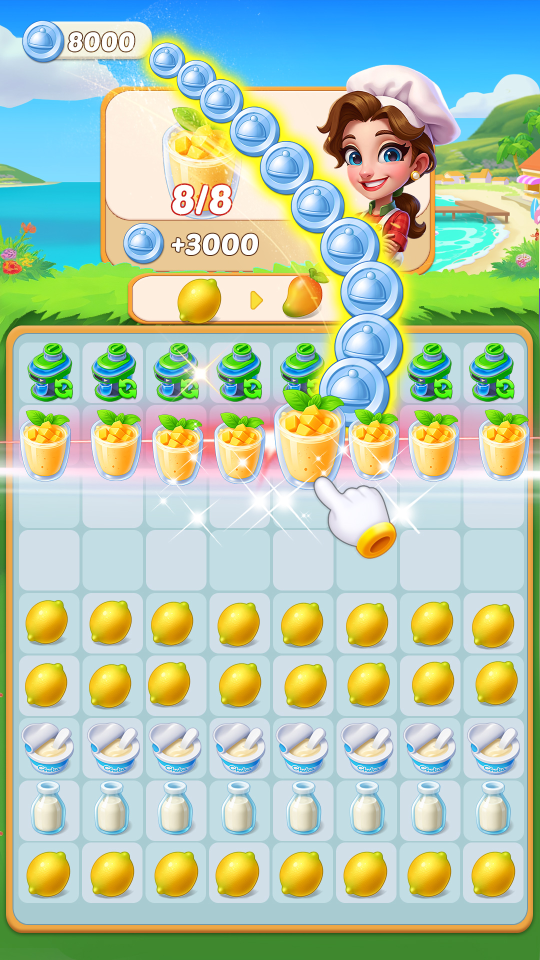 اسکرین شات 4 بازی Happy Cooking Merge™