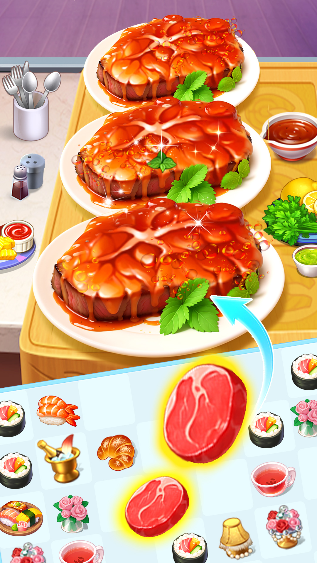 اسکرین شات 1 بازی Happy Cooking Merge™