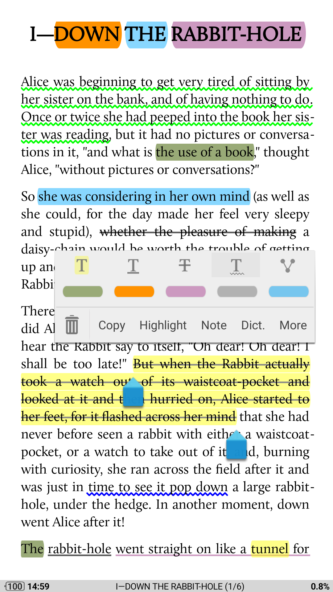 اسکرین شات 2 برنامه Moon+ Reader