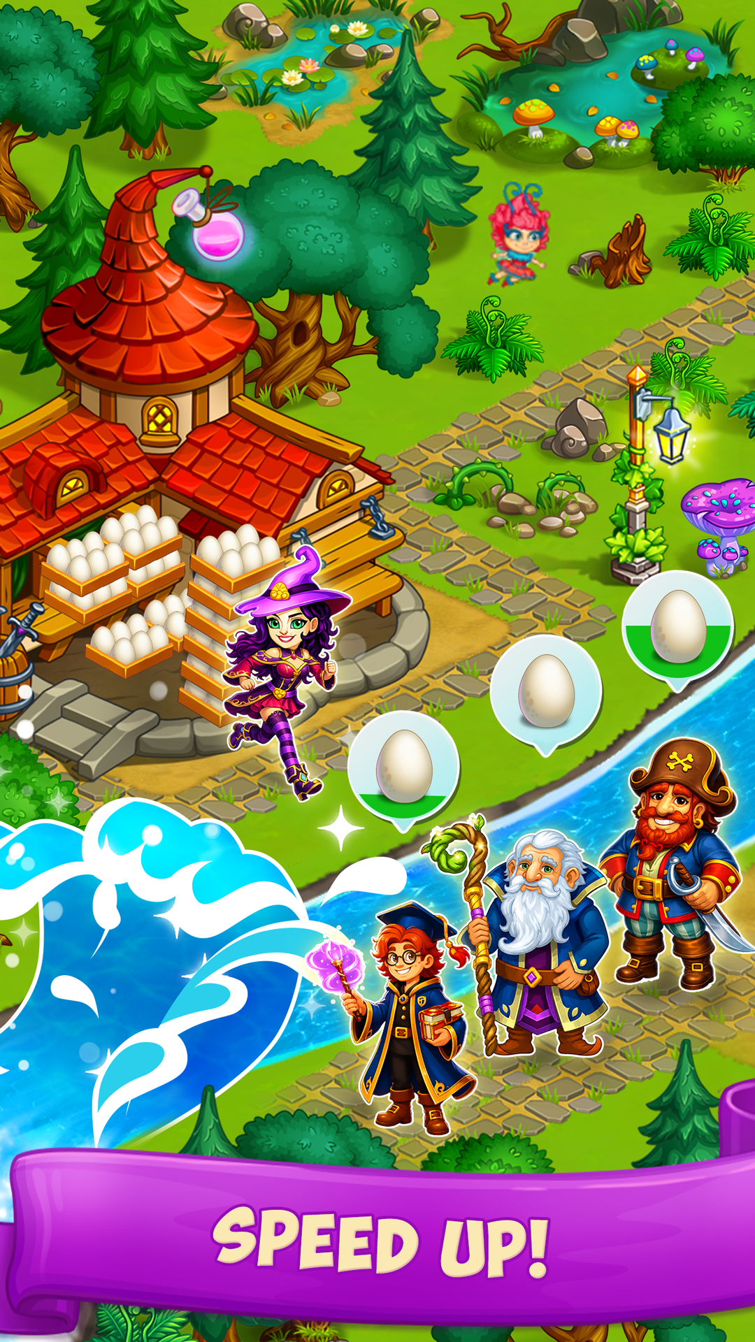 اسکرین شات 3 بازی Farm Town: Magic Fairy Village