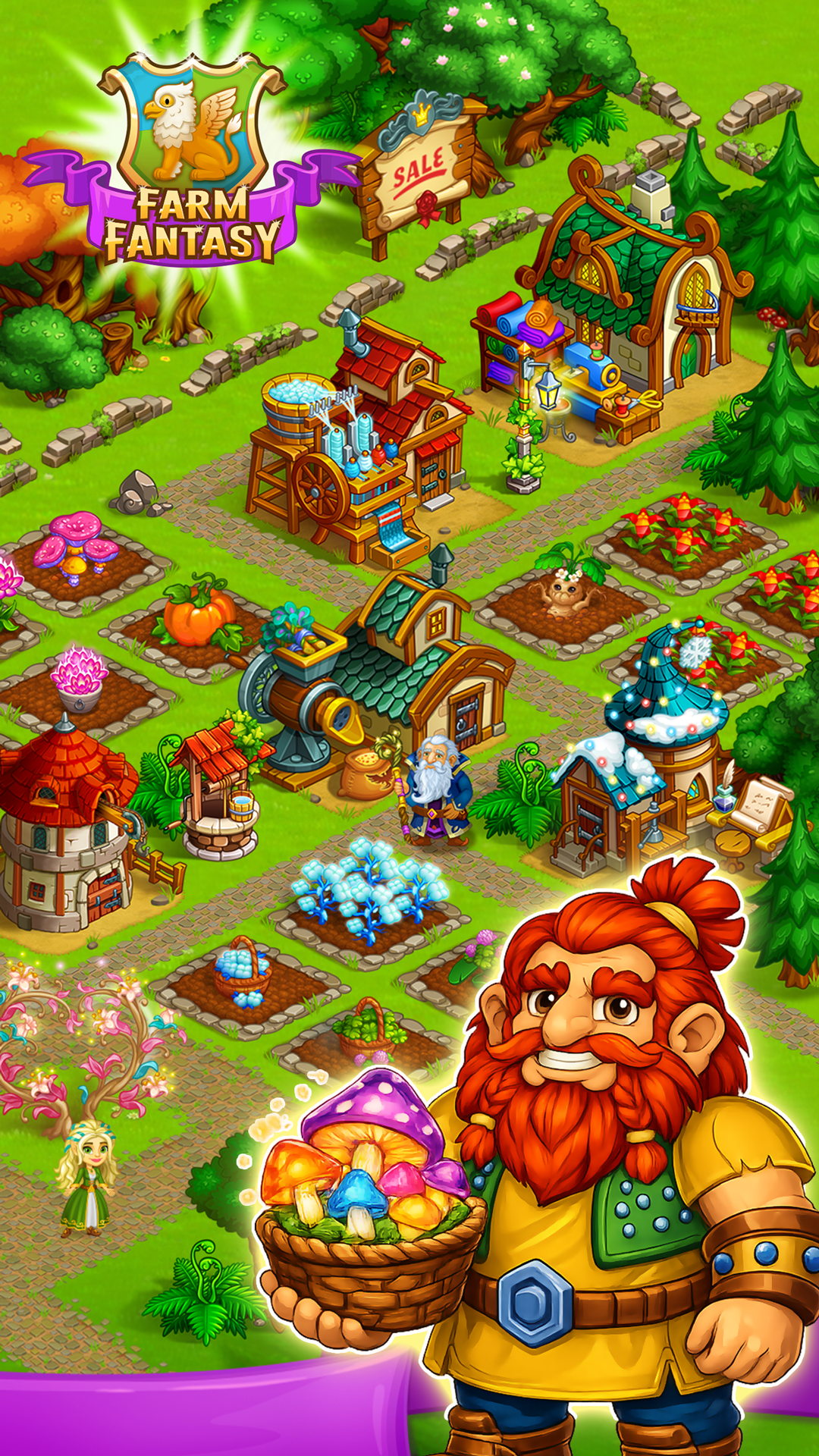 اسکرین شات 5 بازی Farm Town: Magic Fairy Village