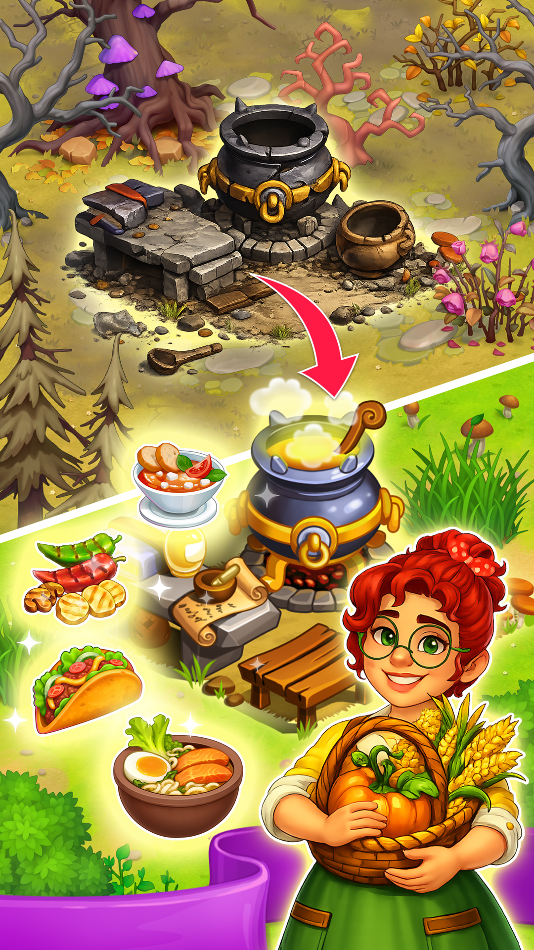 اسکرین شات 4 بازی Farm Town: Magic Fairy Village