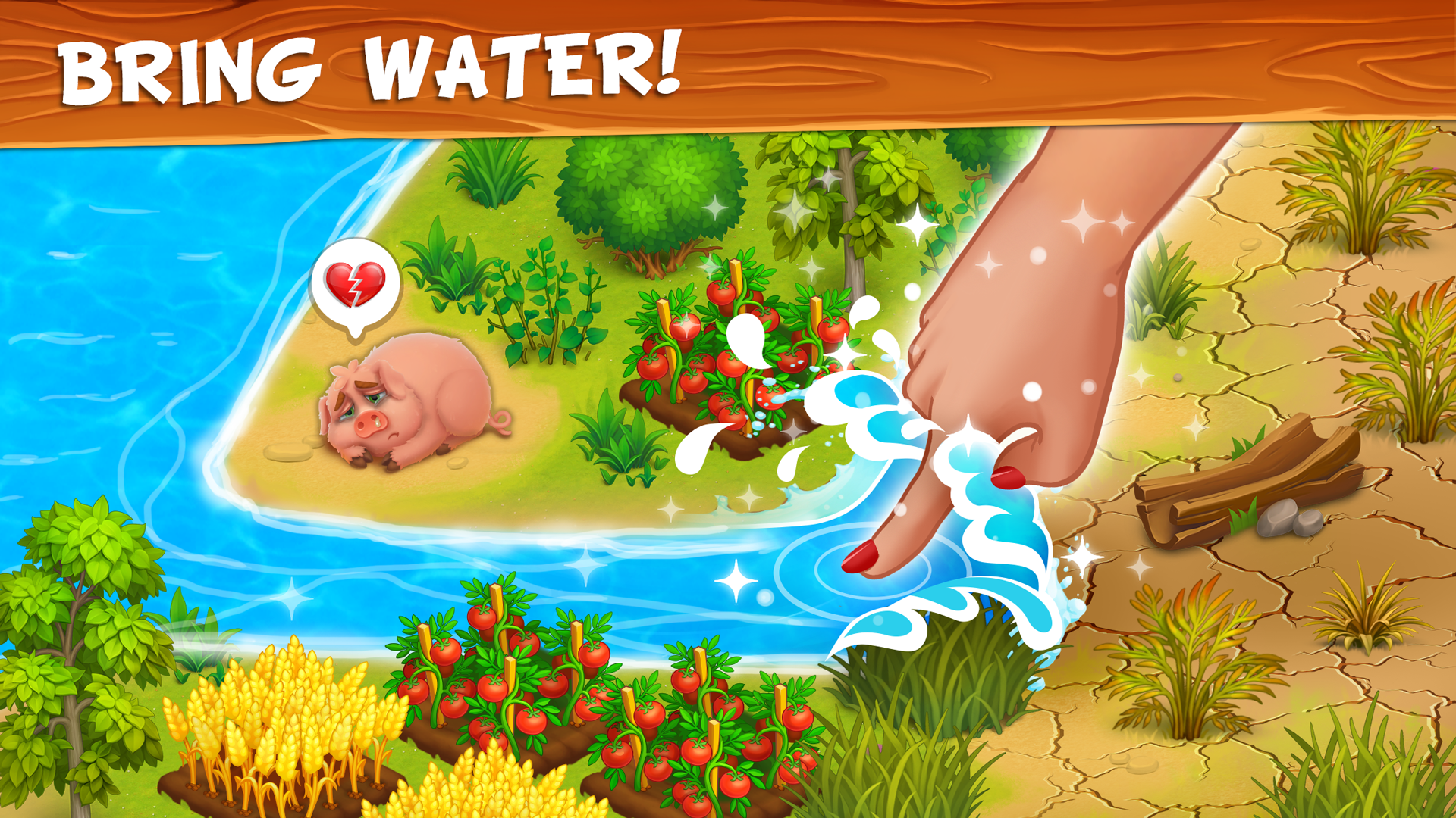 اسکرین شات 2 بازی Farm Town: Merge Cozy Village