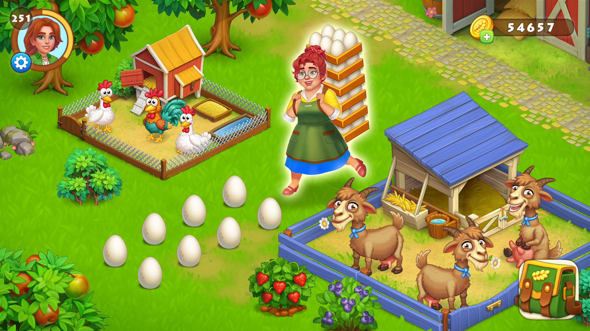 اسکرین شات 3 بازی Farm Town: Merge Cozy Village