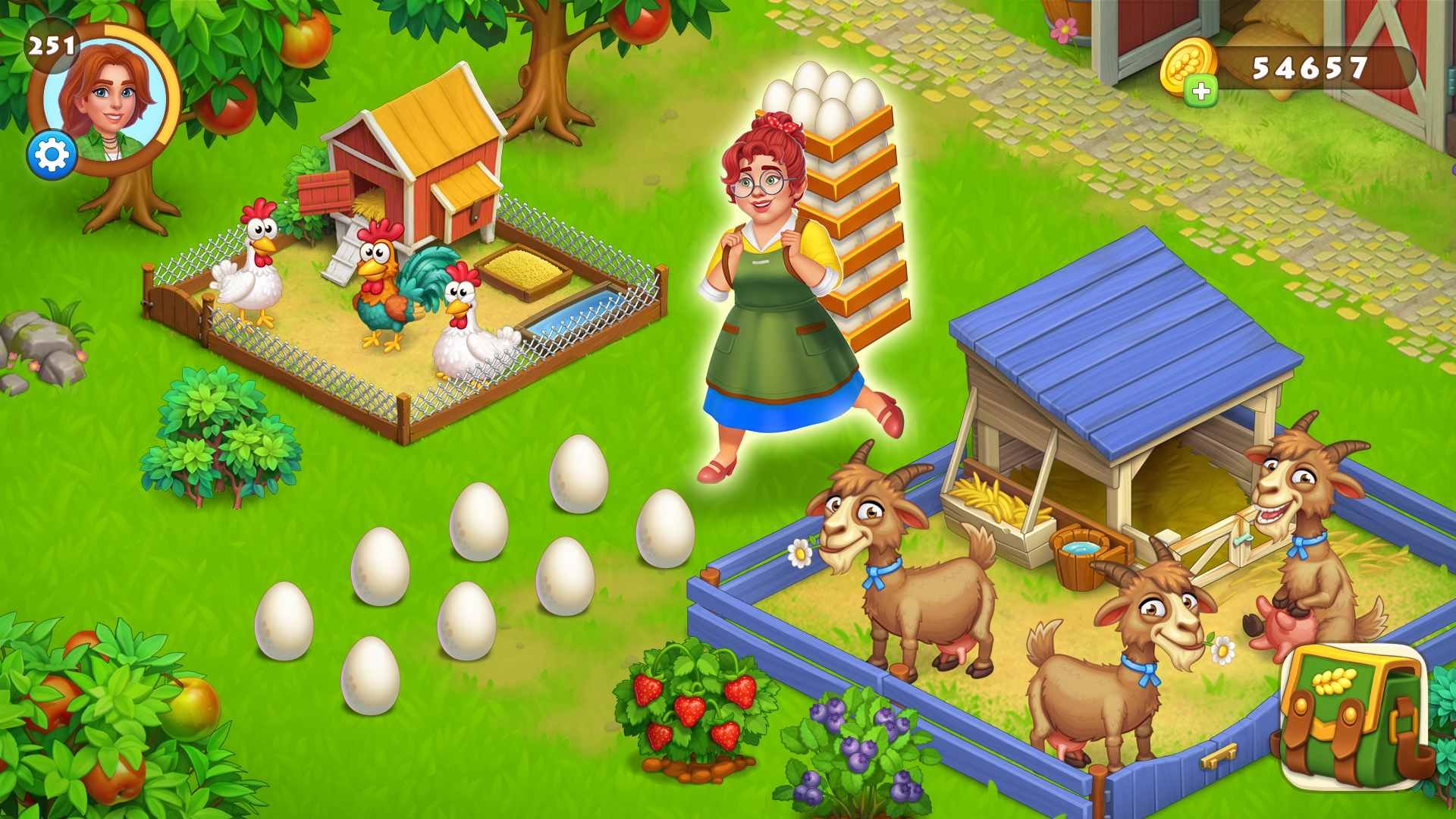 اسکرین شات 3 بازی Farm Town: Merge Cozy Village