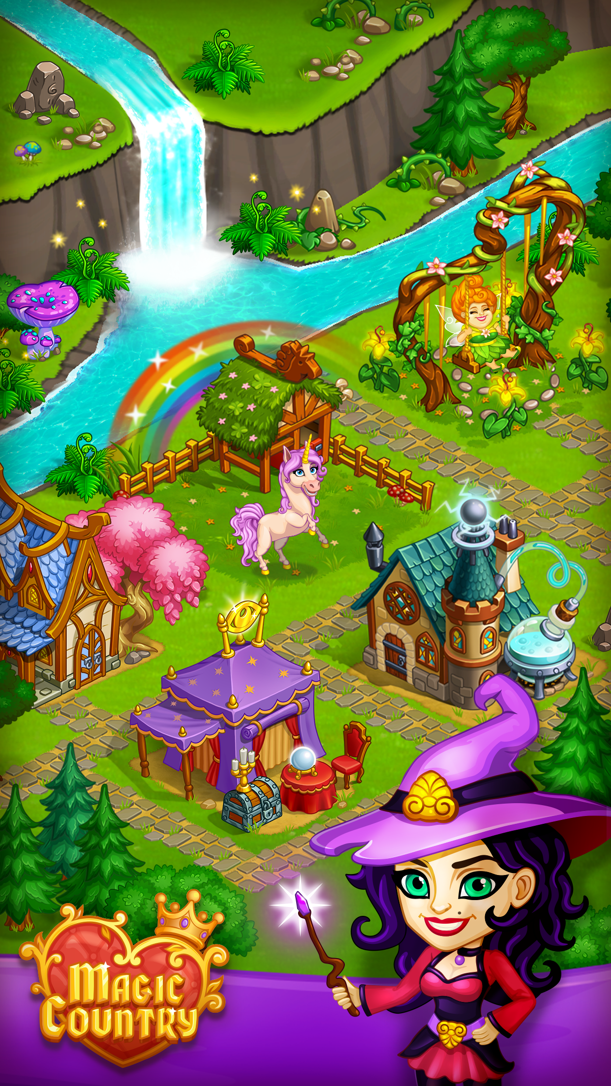 اسکرین شات 5 بازی Farm Town: Magic Fairy Village