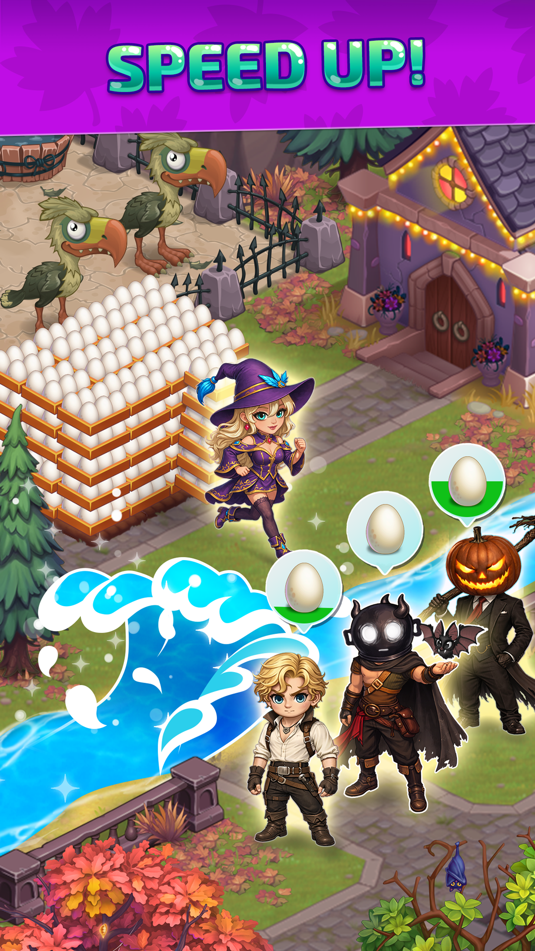 اسکرین شات 6 بازی Halloween Farm: Monster Family