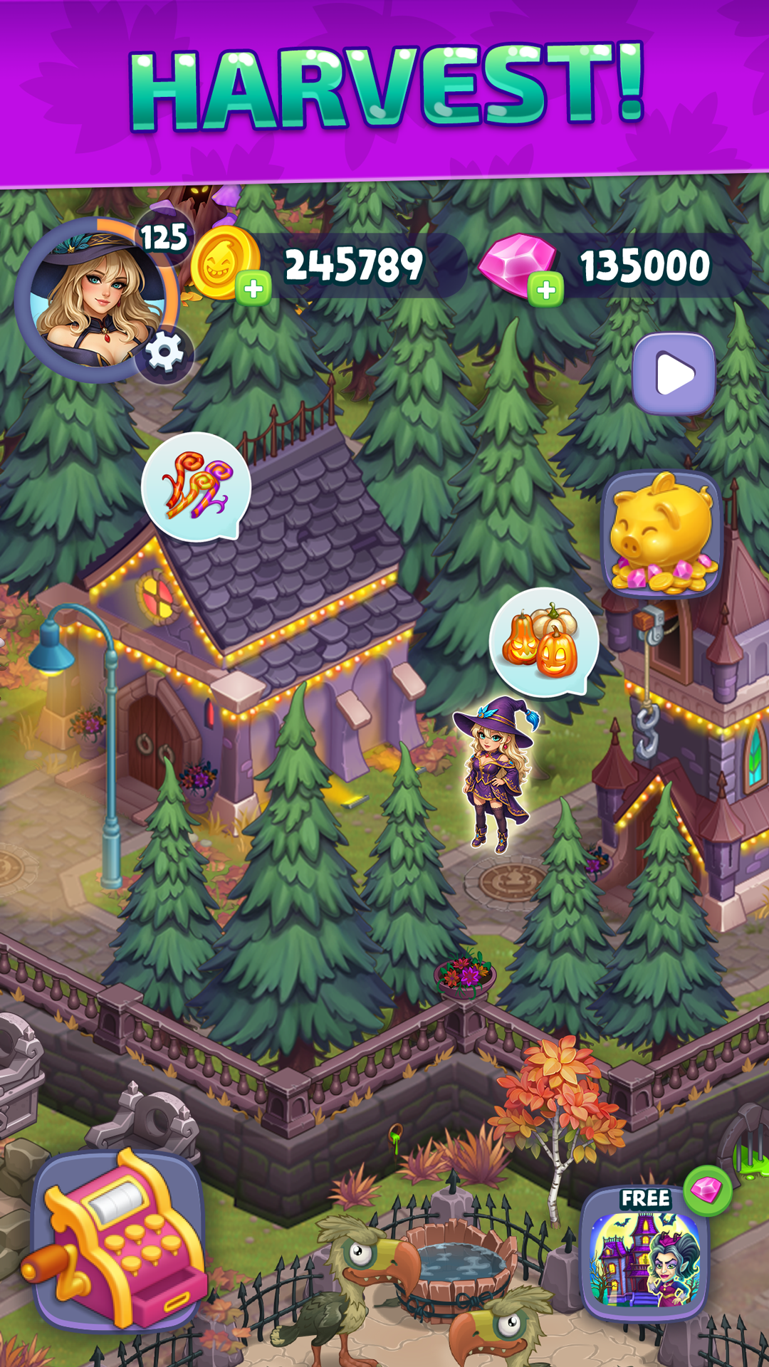 اسکرین شات 3 بازی Halloween Farm: Monster Family