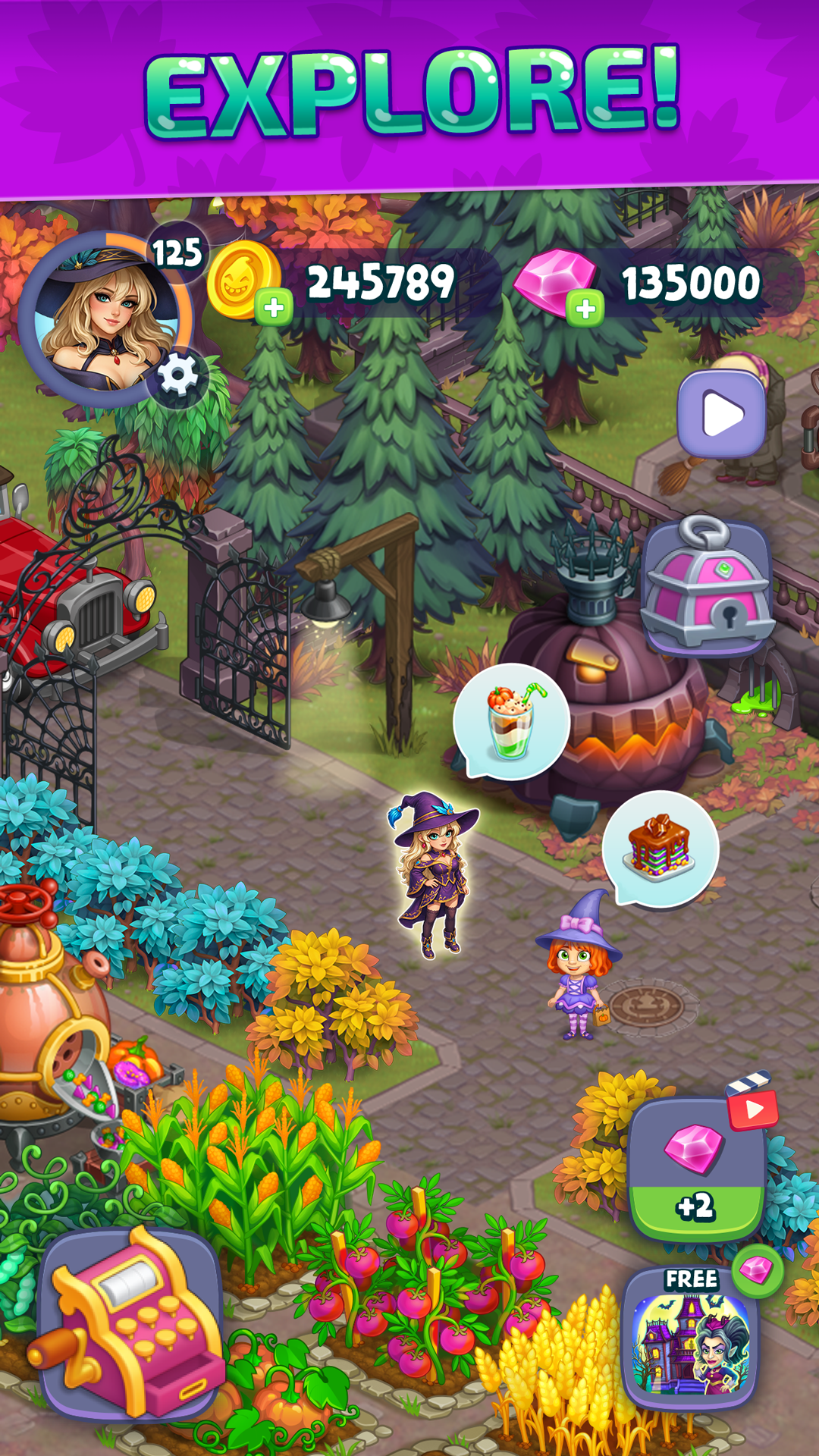 اسکرین شات 1 بازی Halloween Farm: Monster Family