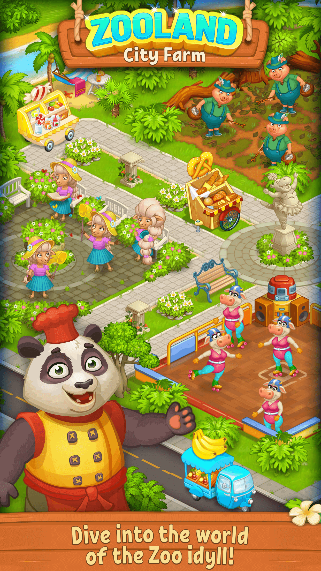 اسکرین شات 4 بازی Farm Zoo Happy Day in Pet City