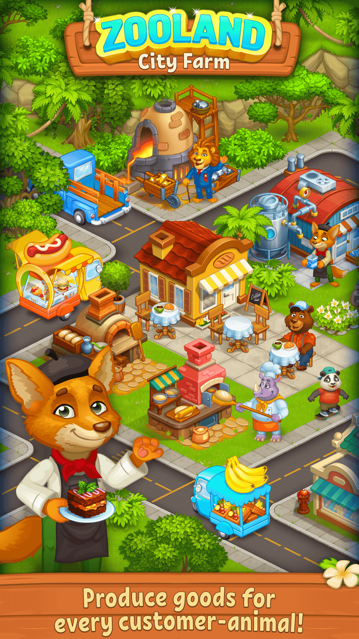 اسکرین شات 2 بازی Farm Zoo Happy Day in Pet City