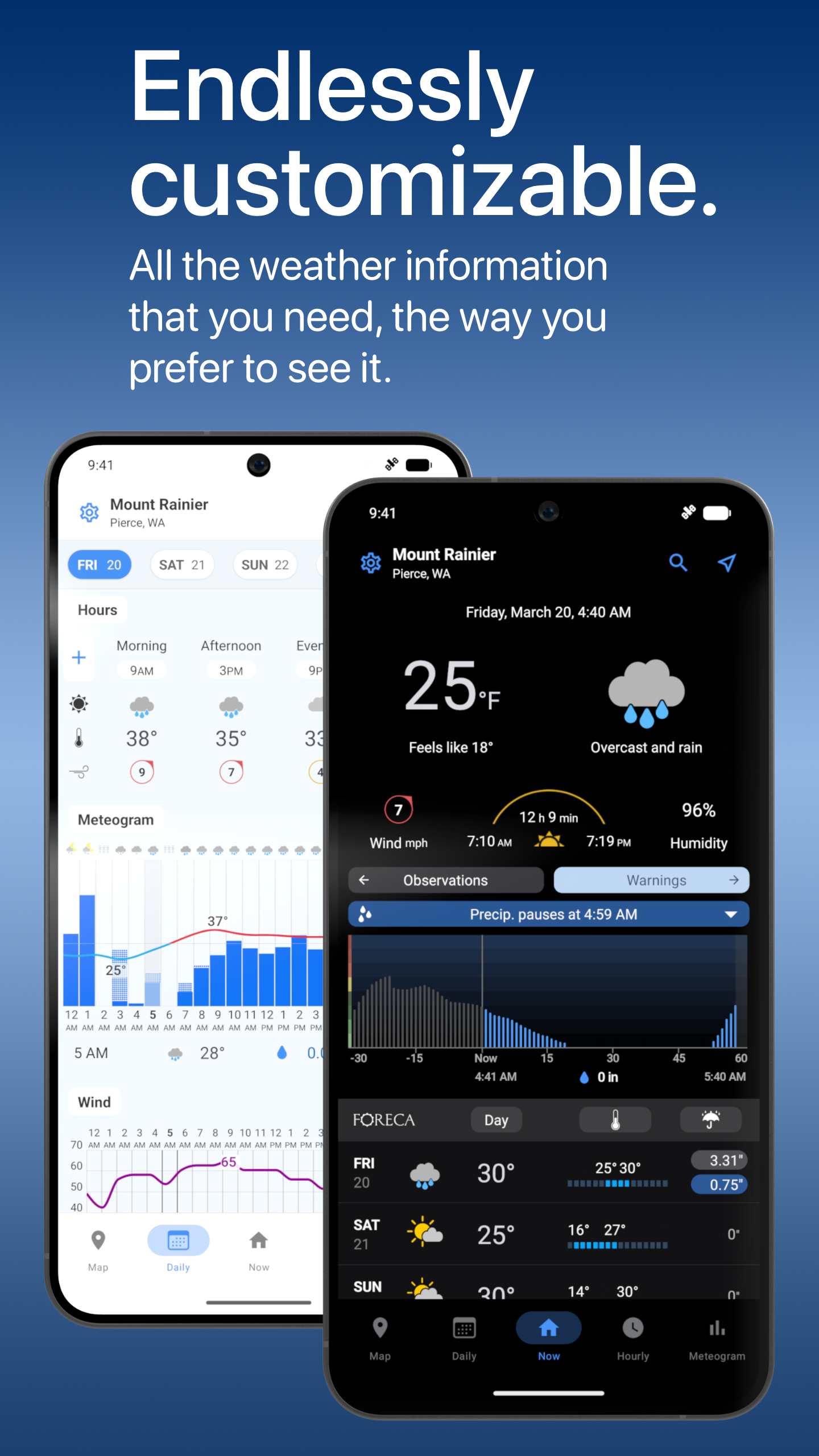 اسکرین شات 2 برنامه Foreca Weather & Radar