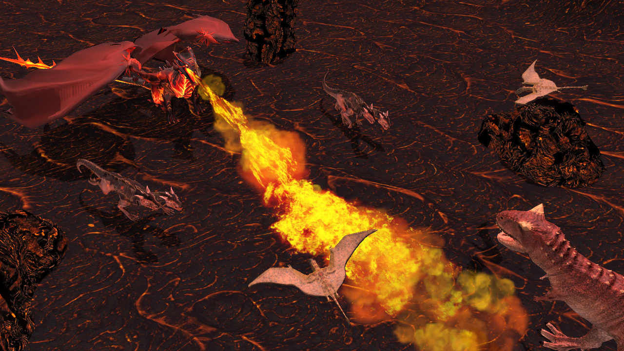 اسکرین شات 3 بازی Dragon vs Dinosaur: Epic War