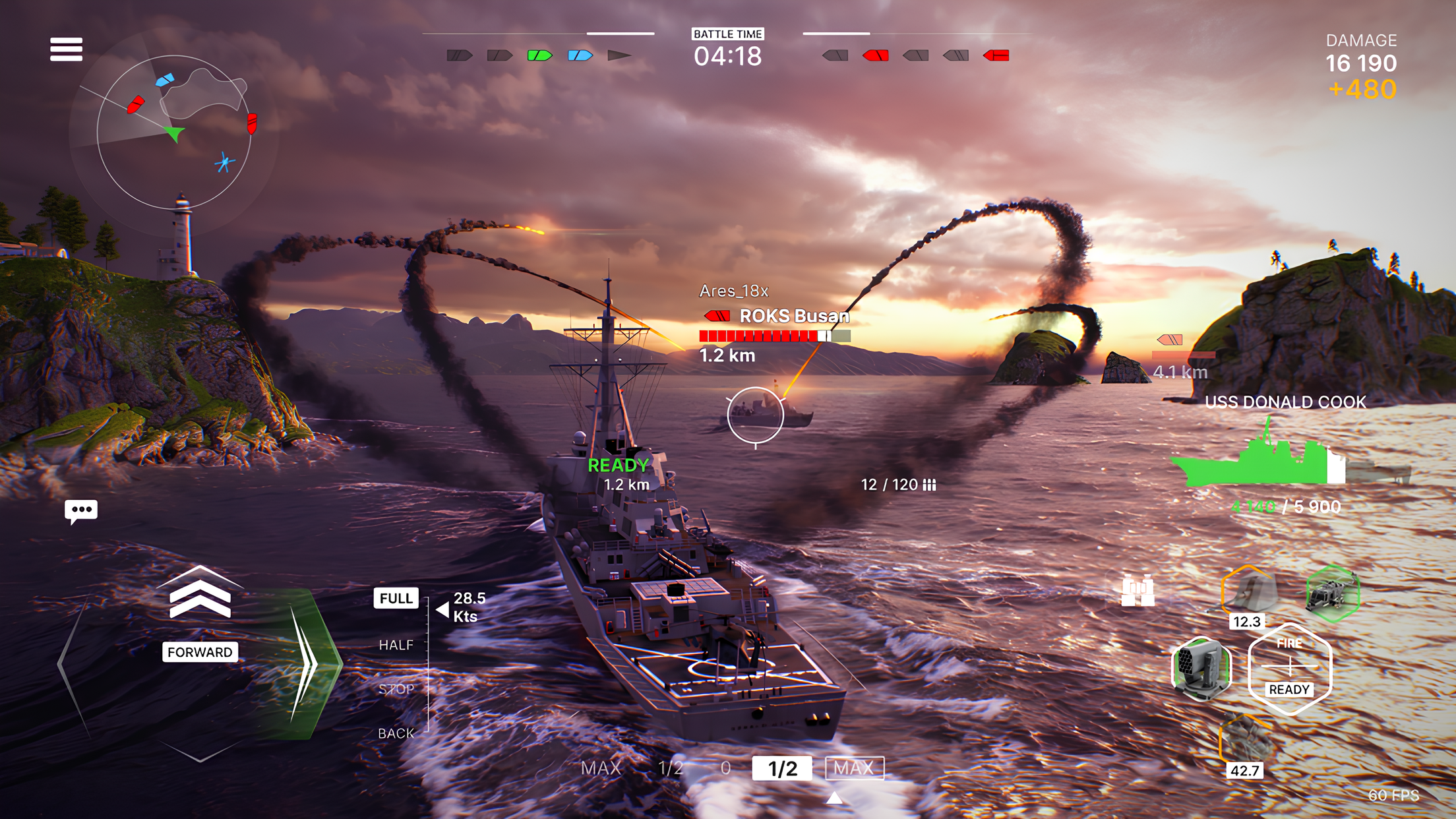 اسکرین شات 5 بازی Warships Mobile 2: Naval War