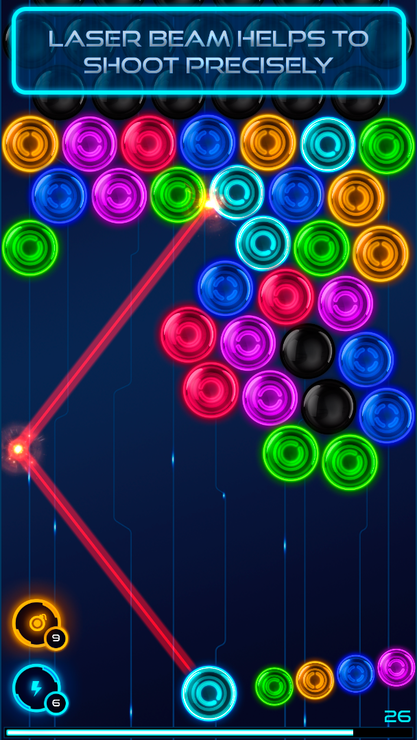 اسکرین شات 2 بازی Magnetic Balls: Neon