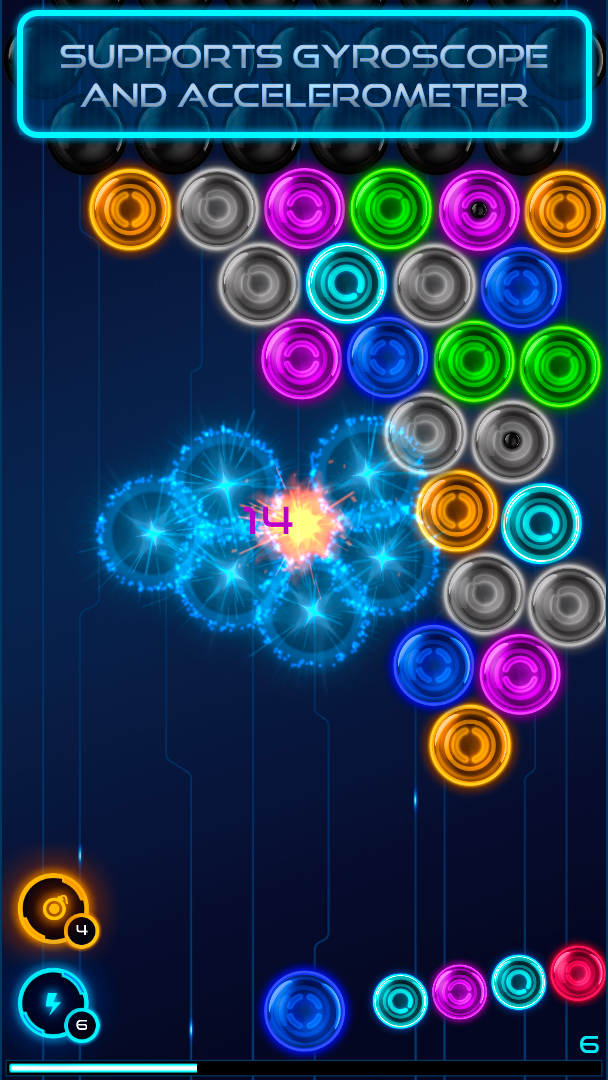 اسکرین شات 3 بازی Magnetic Balls: Neon