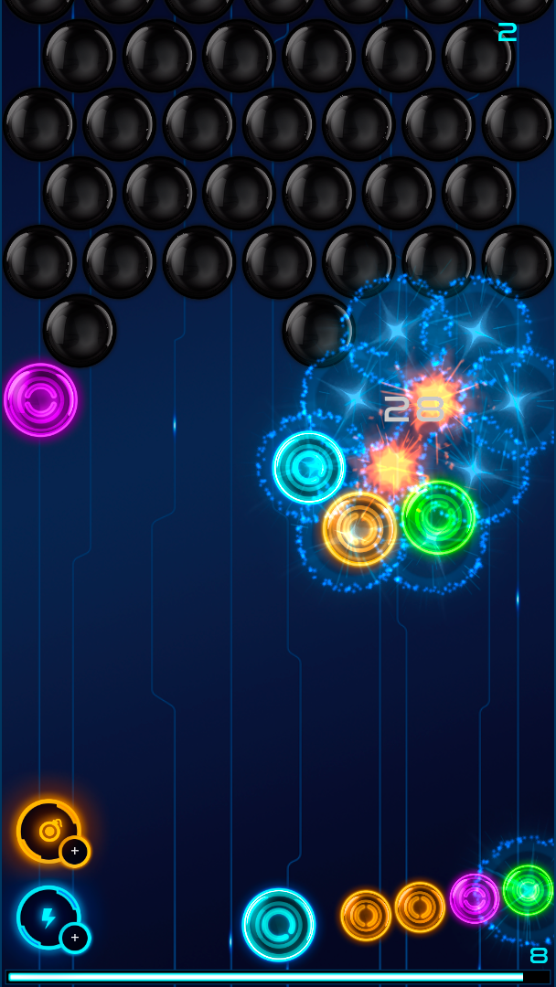 اسکرین شات 5 بازی Magnetic Balls: Neon