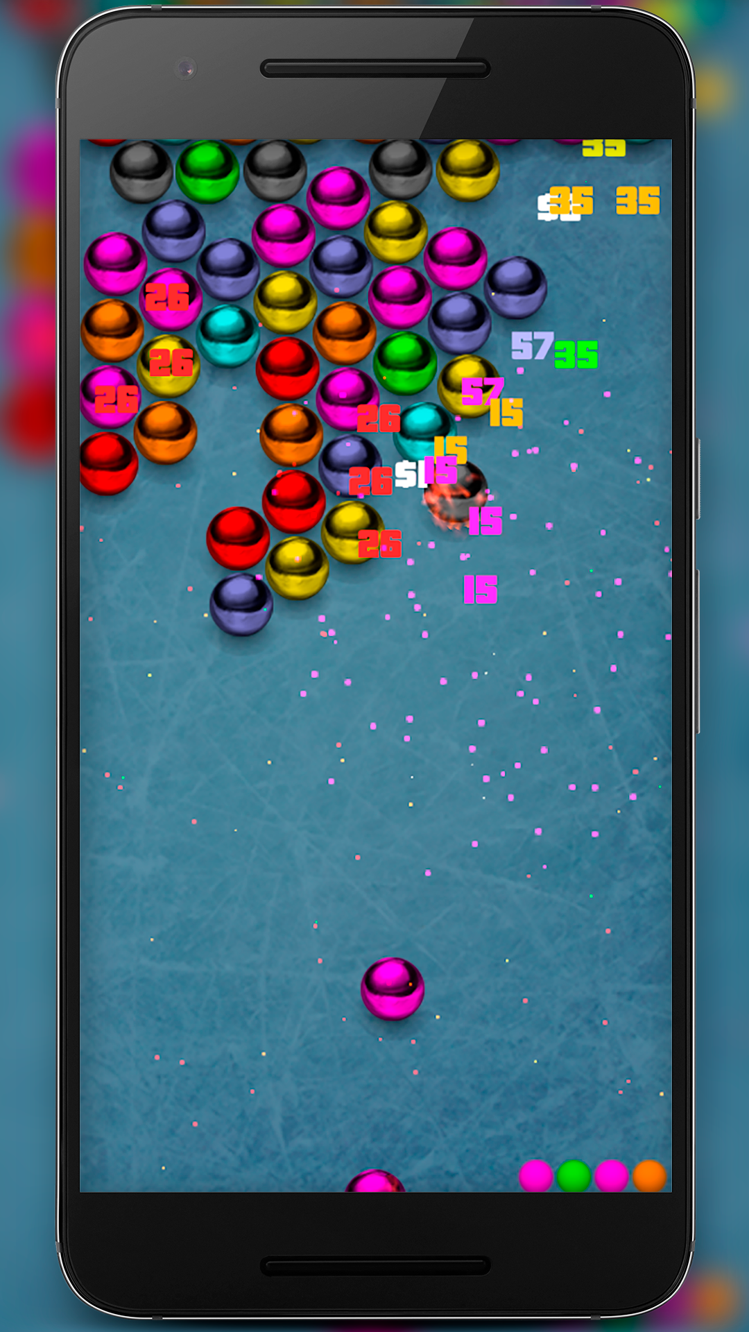 اسکرین شات 1 بازی Magnetic balls bubble shoot