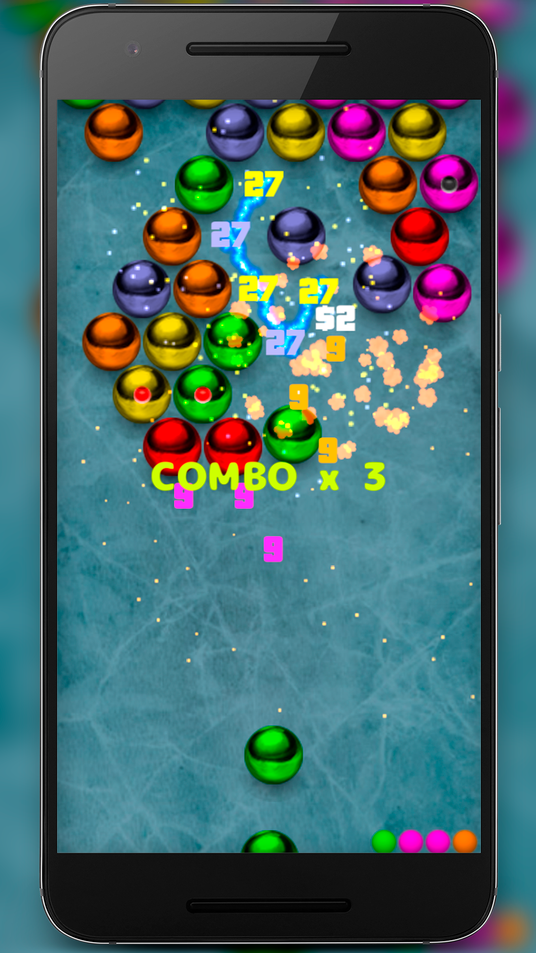 اسکرین شات 4 بازی Magnetic balls bubble shoot