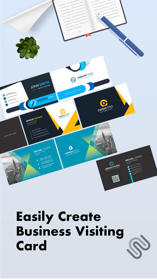 اسکرین شات 1 برنامه Business & Visiting Card Maker
