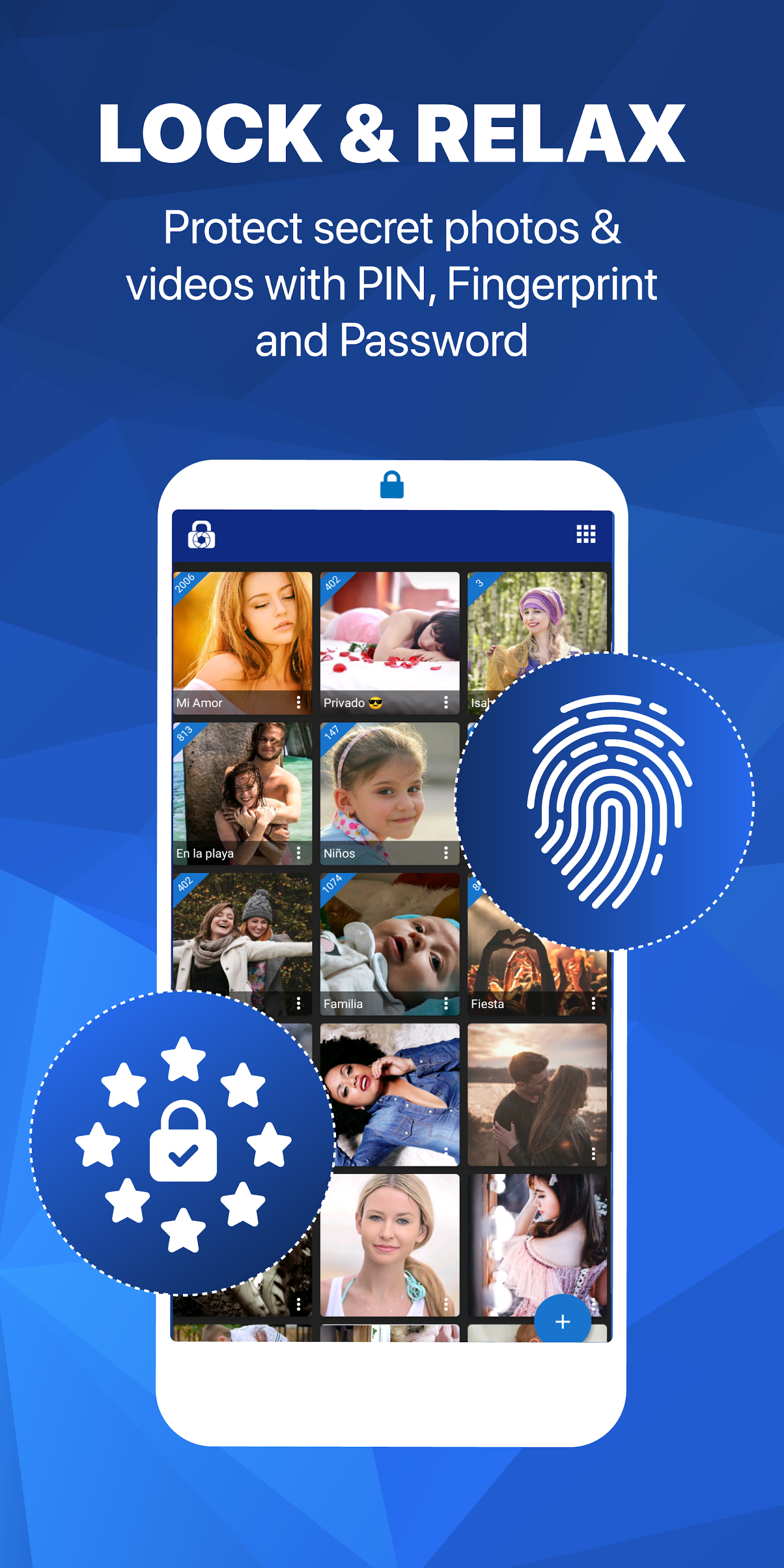 اسکرین شات 2 برنامه LockMyPix Secret Photo Vault