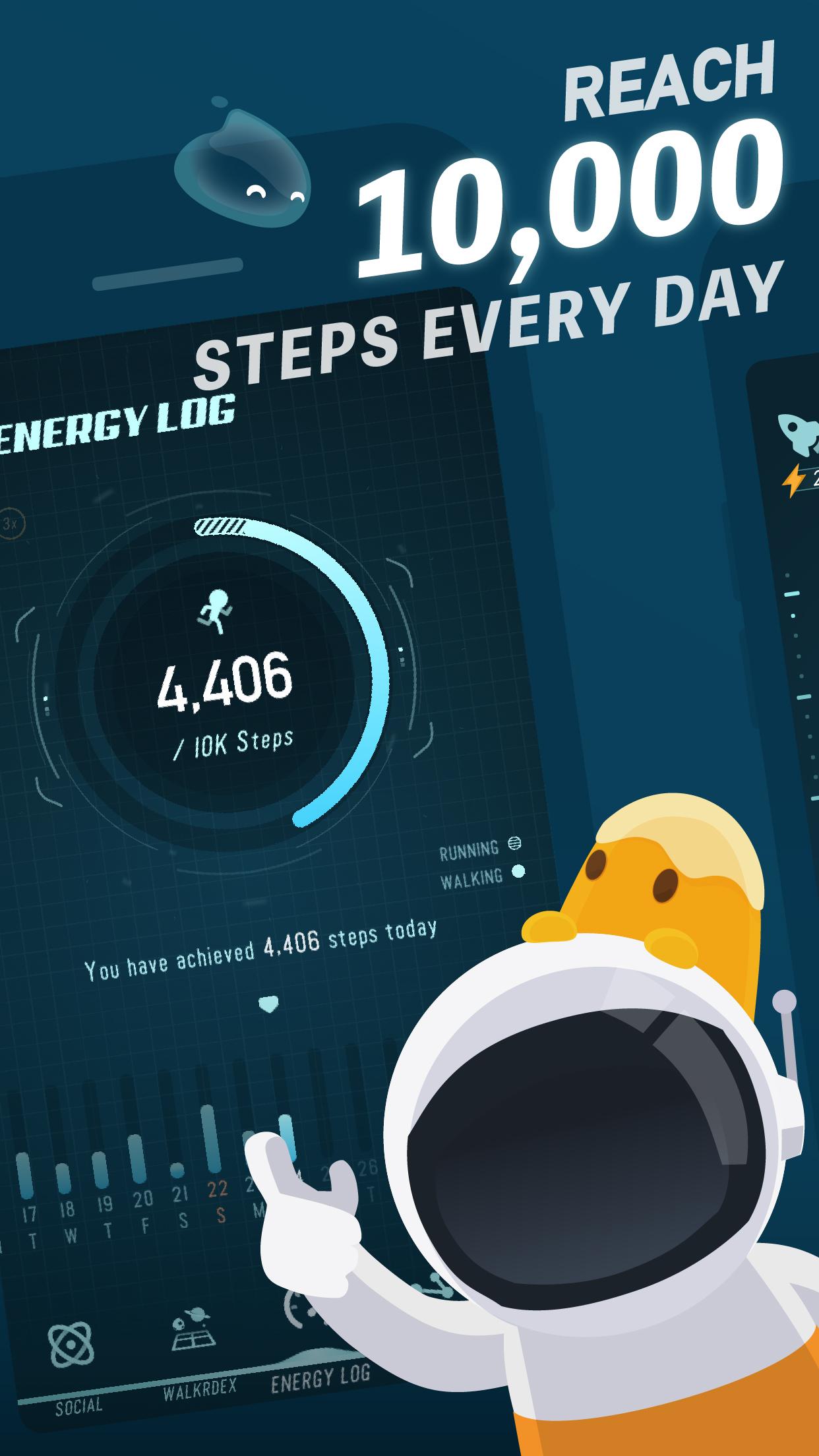 اسکرین شات 1 بازی Walkr: Fitness Space Adventure