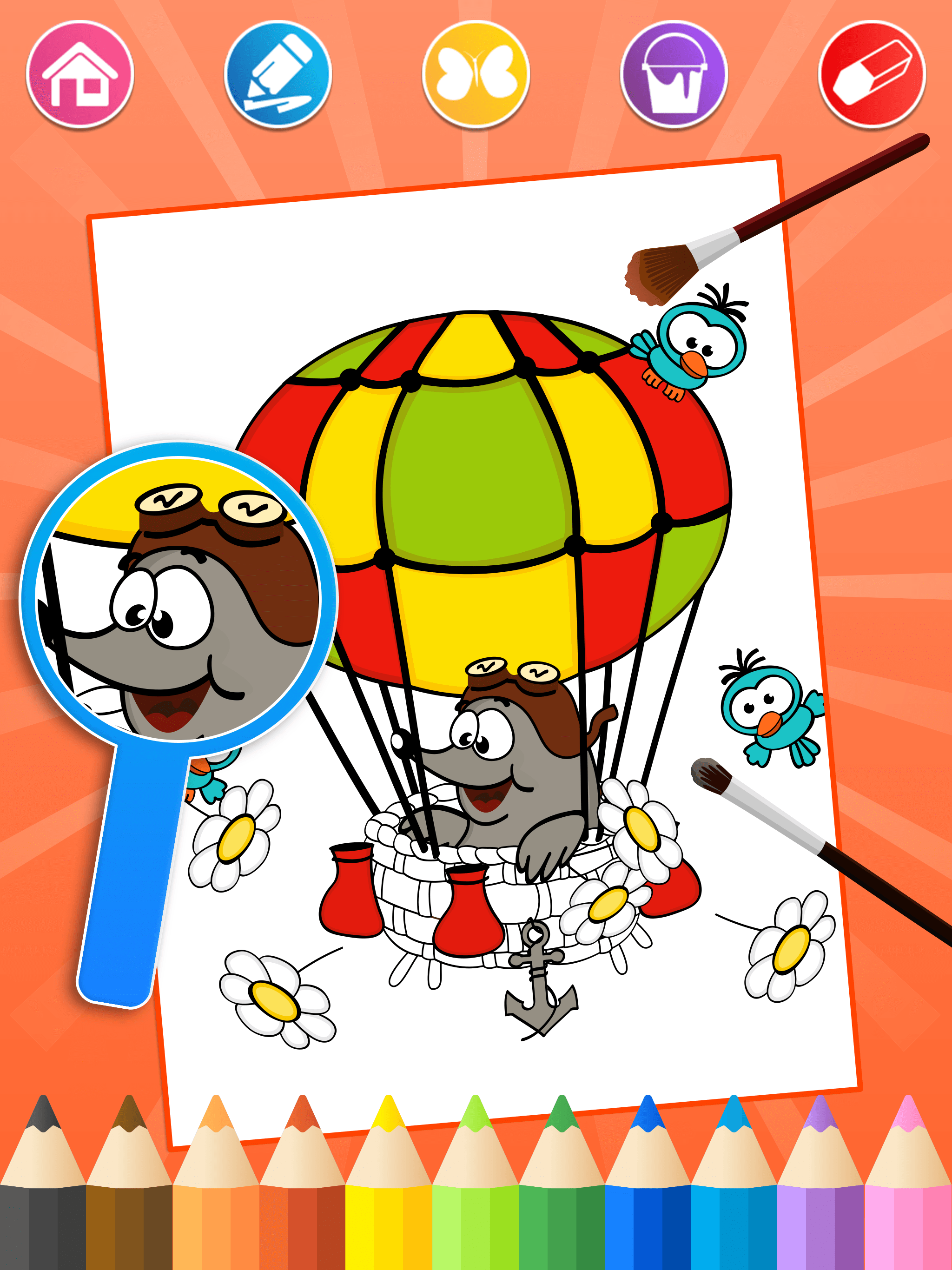اسکرین شات 3 بازی Driving Animals Coloring Pages