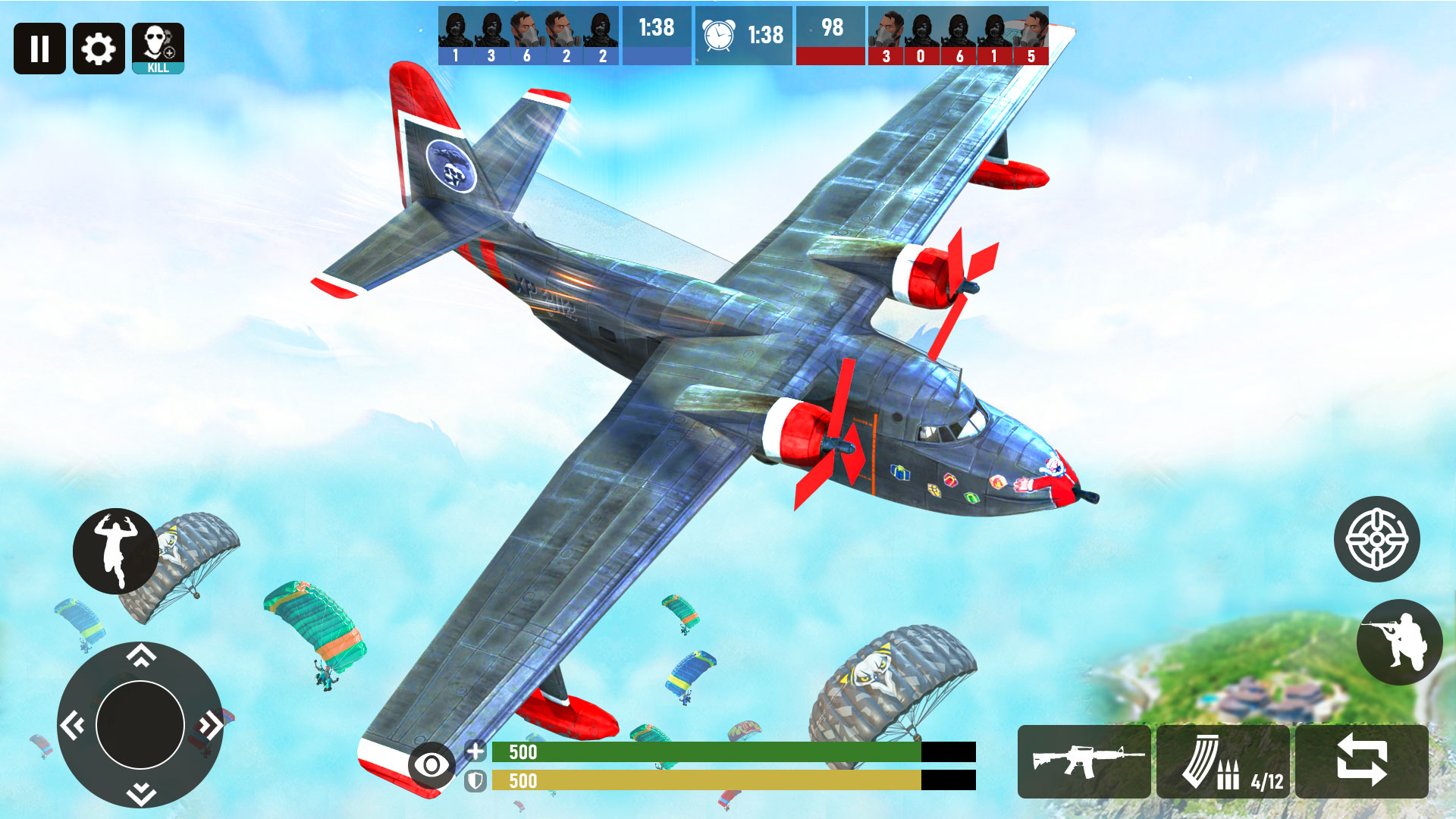 اسکرین شات 3 بازی Gun games 3d: Squad fire