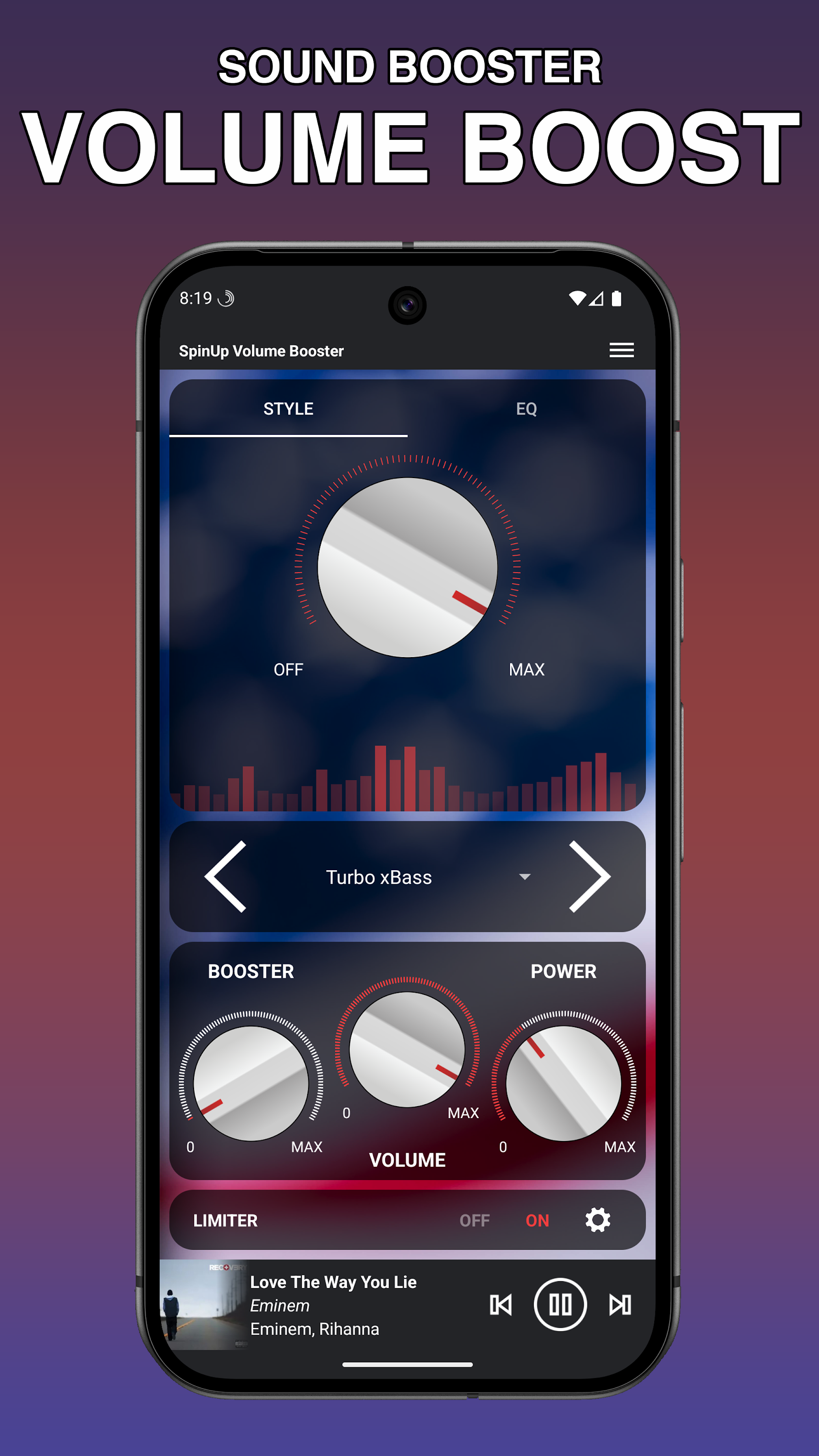 اسکرین شات 1 برنامه Volume Booster - Sound Booster