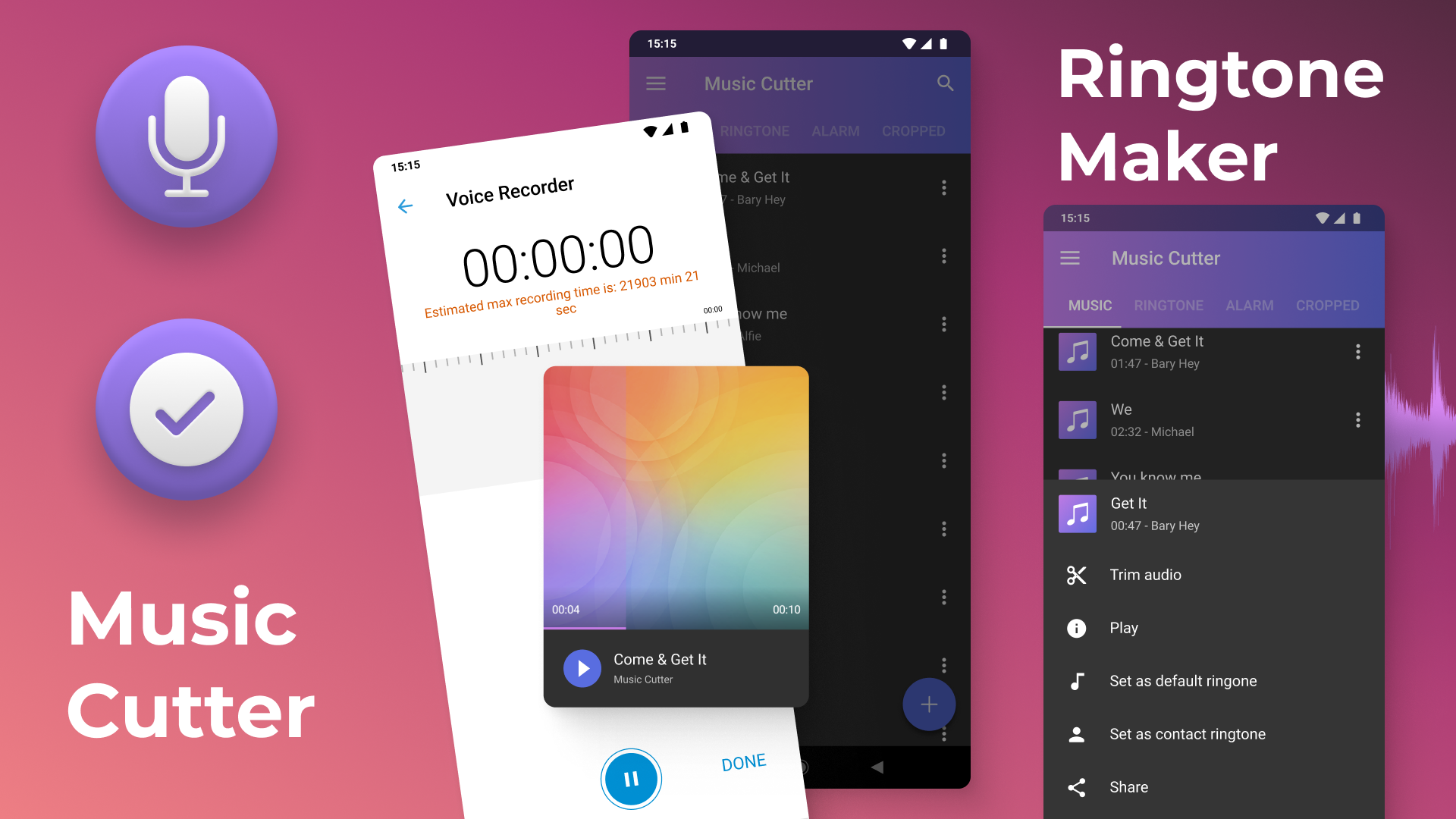 اسکرین شات 7 برنامه Music Cutter - Ringtone maker