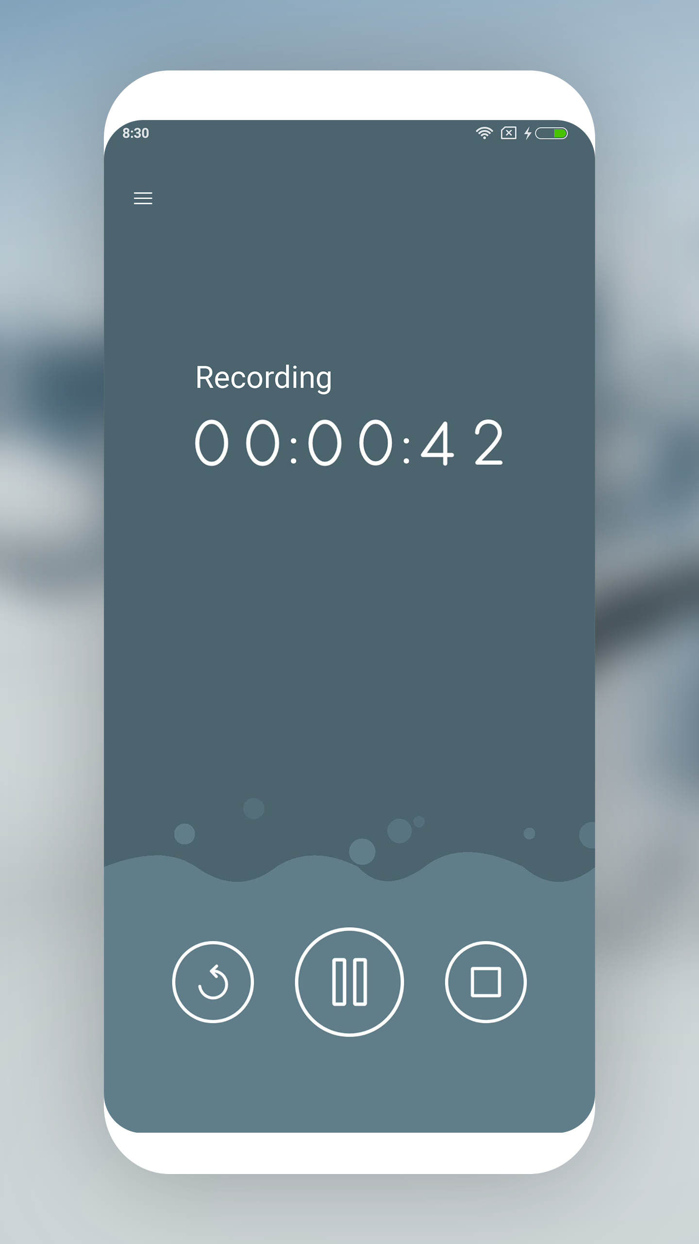 اسکرین شات 3 برنامه MP3 Recorder