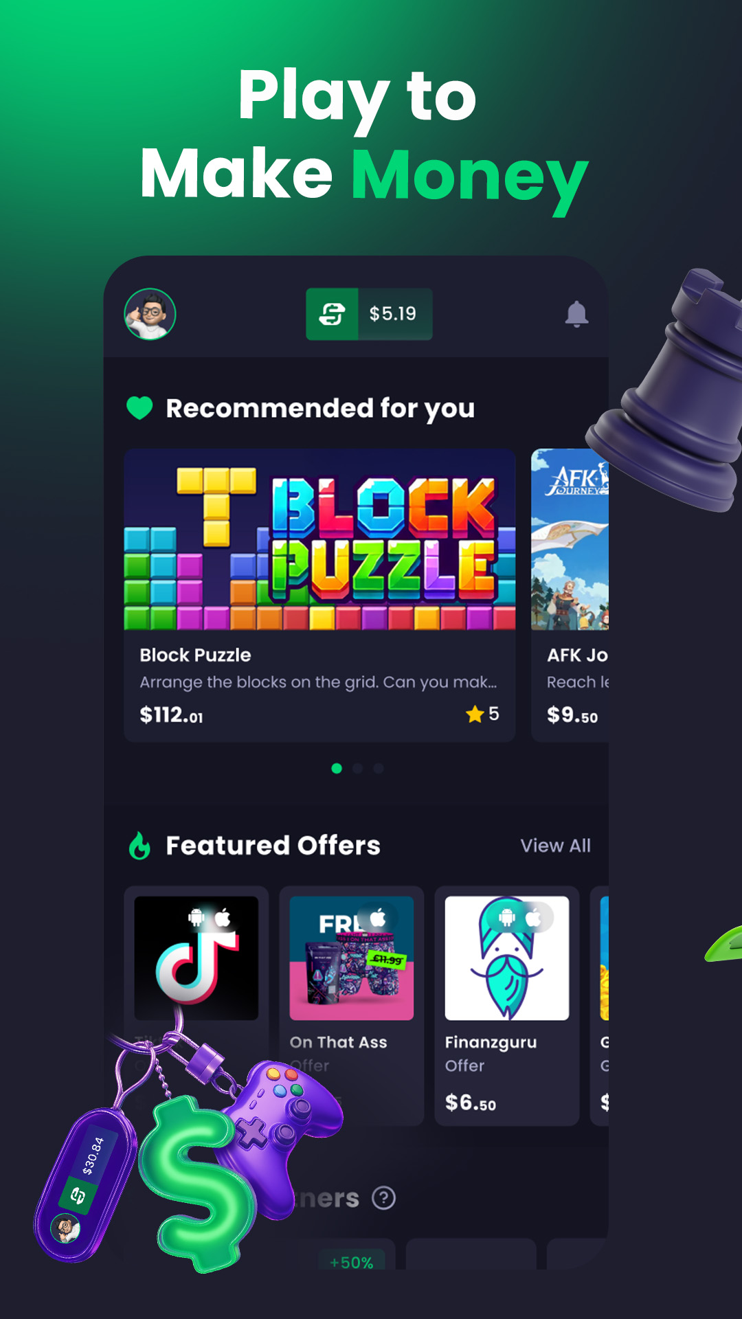 اسکرین شات 4 برنامه Freecash: Earn Money