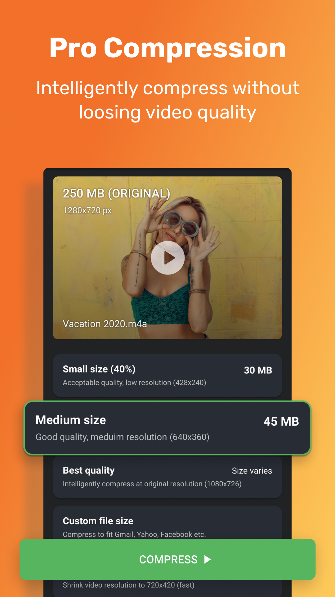 اسکرین شات 1 برنامه Video Compressor - ShrinkVid