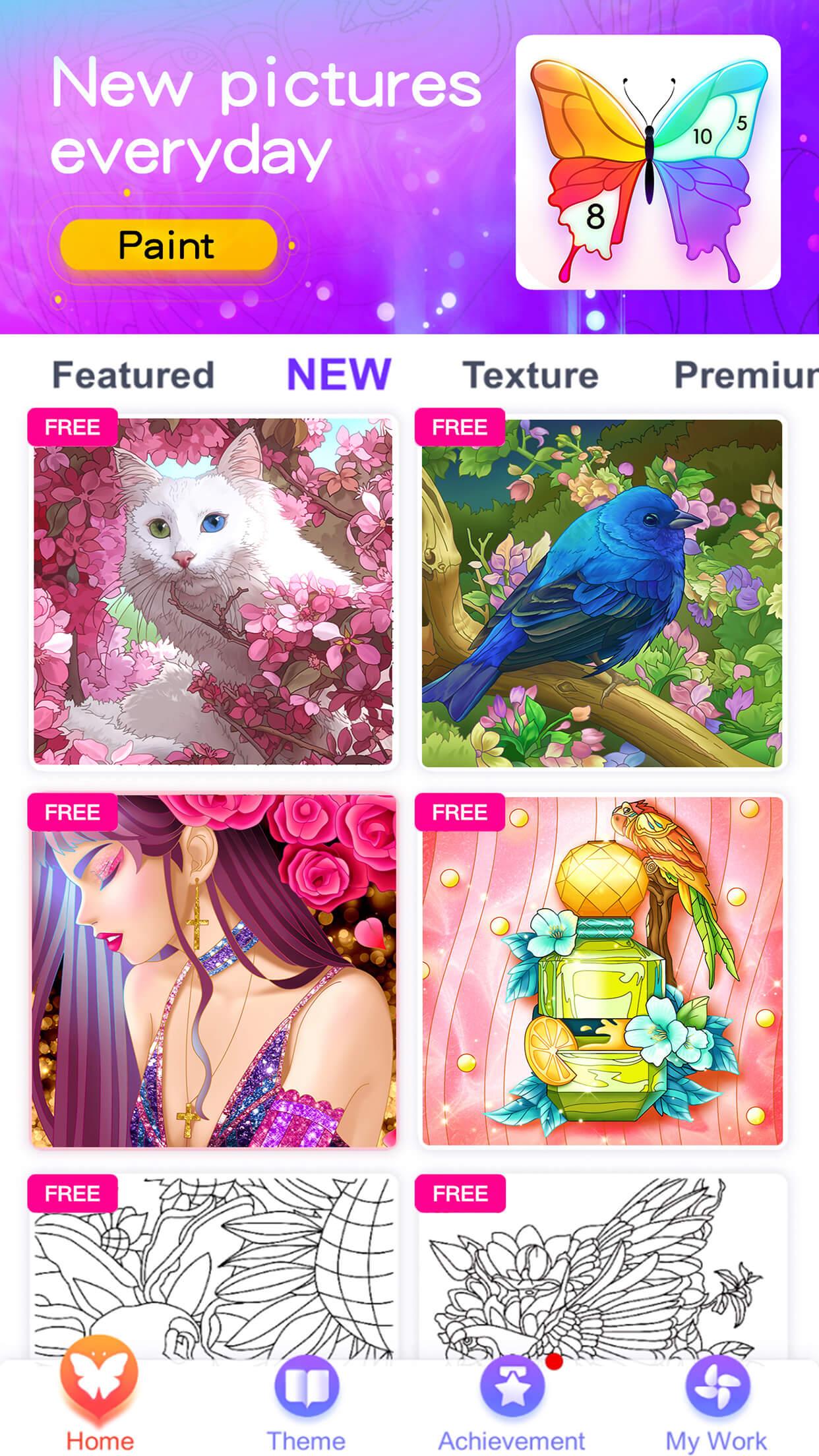 اسکرین شات 5 بازی Paint Color: Color by Number