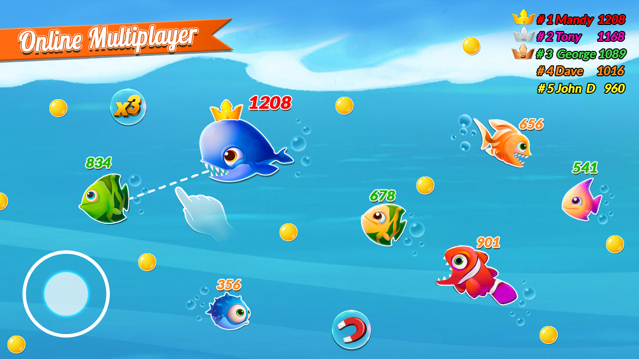 اسکرین شات 2 بازی Fish.IO Multiplayer Shark Game