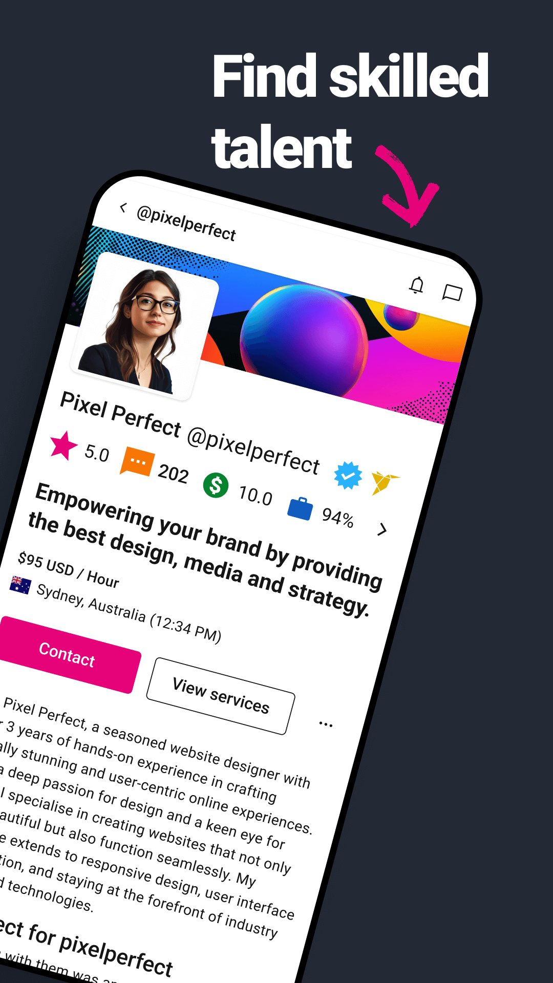 اسکرین شات 5 برنامه Freelancer: Hire & Find Jobs