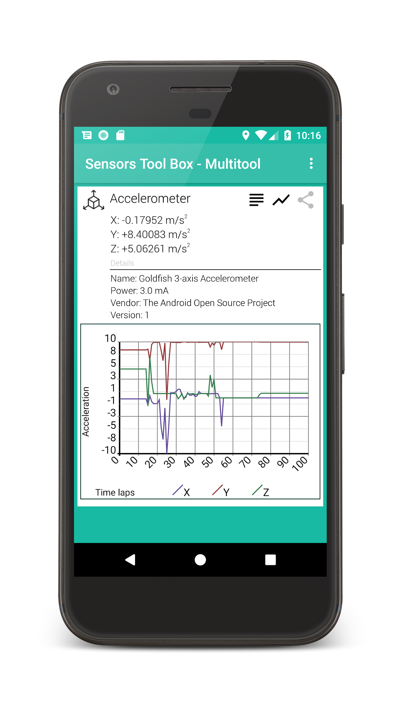 اسکرین شات 3 برنامه Sensors Toolbox - Multi Tool