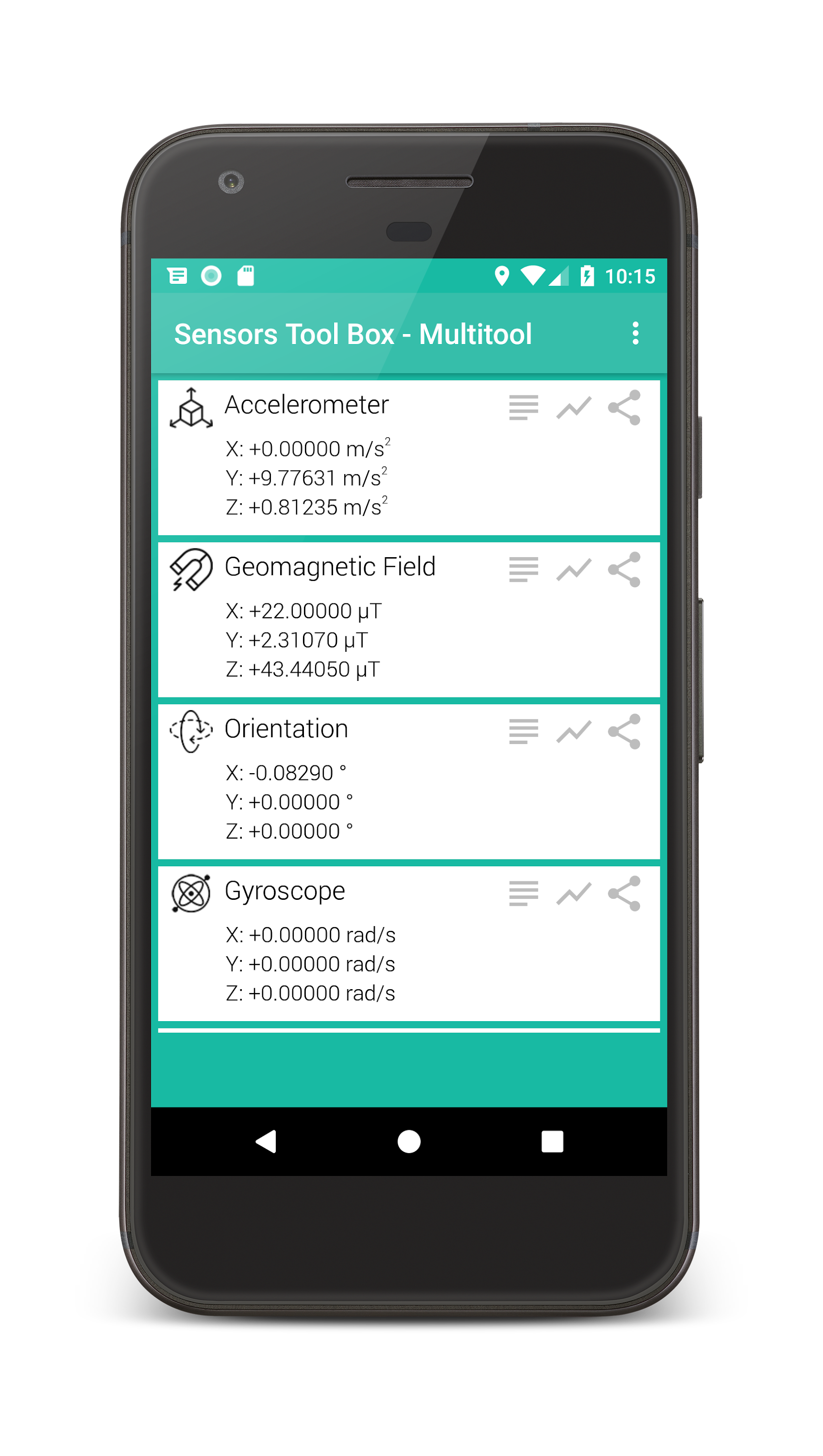 اسکرین شات 2 برنامه Sensors Toolbox - Multi Tool