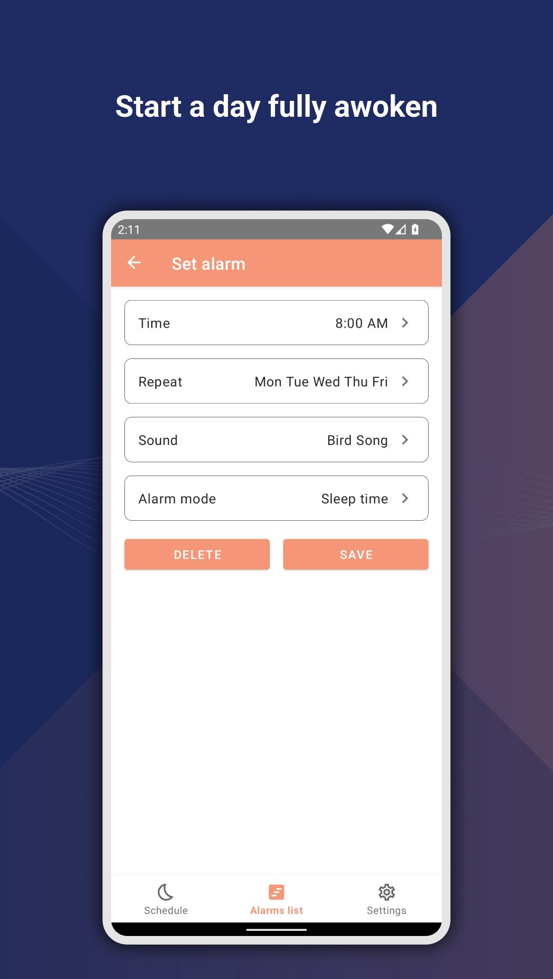 اسکرین شات 6 برنامه Sleep Cycle - Sleep Calculator