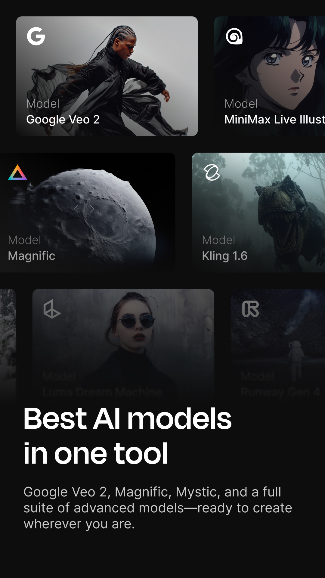 اسکرین شات 5 برنامه Freepik AI: Video Generator