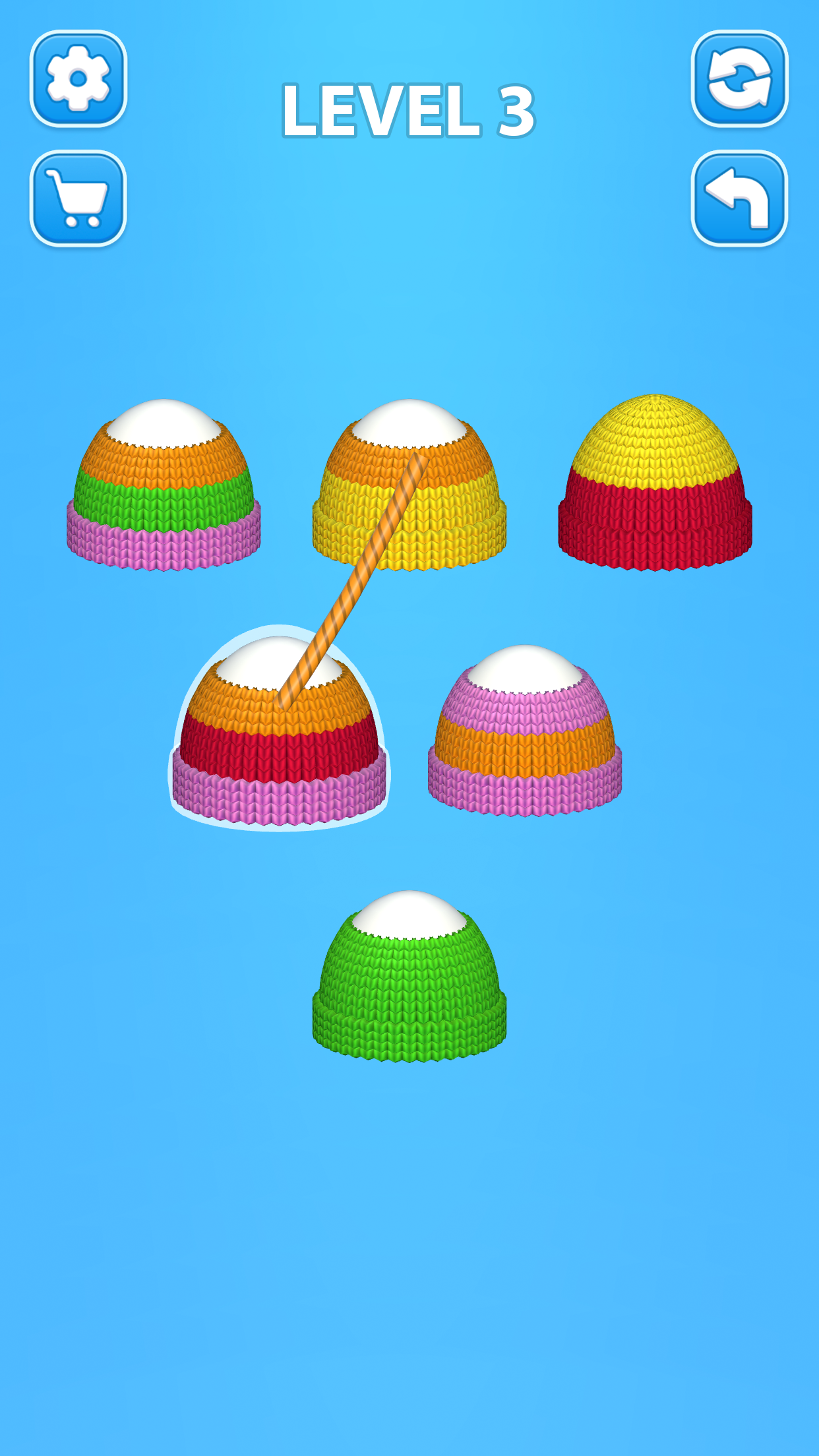 اسکرین شات 1 بازی Cozy Knitting－Color Sort Games