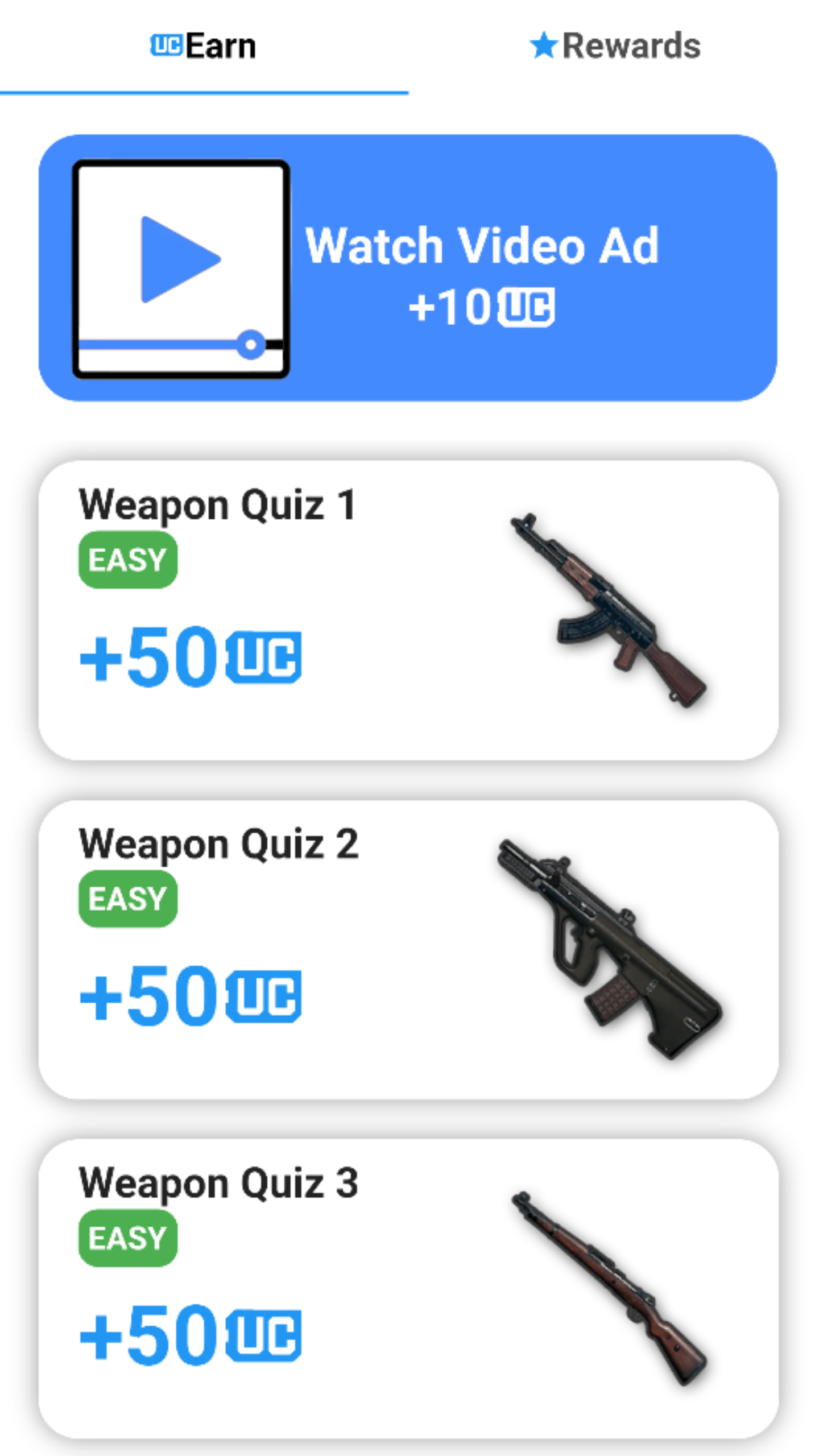 اسکرین شات 5 برنامه UC Reward Quiz - Earn UC