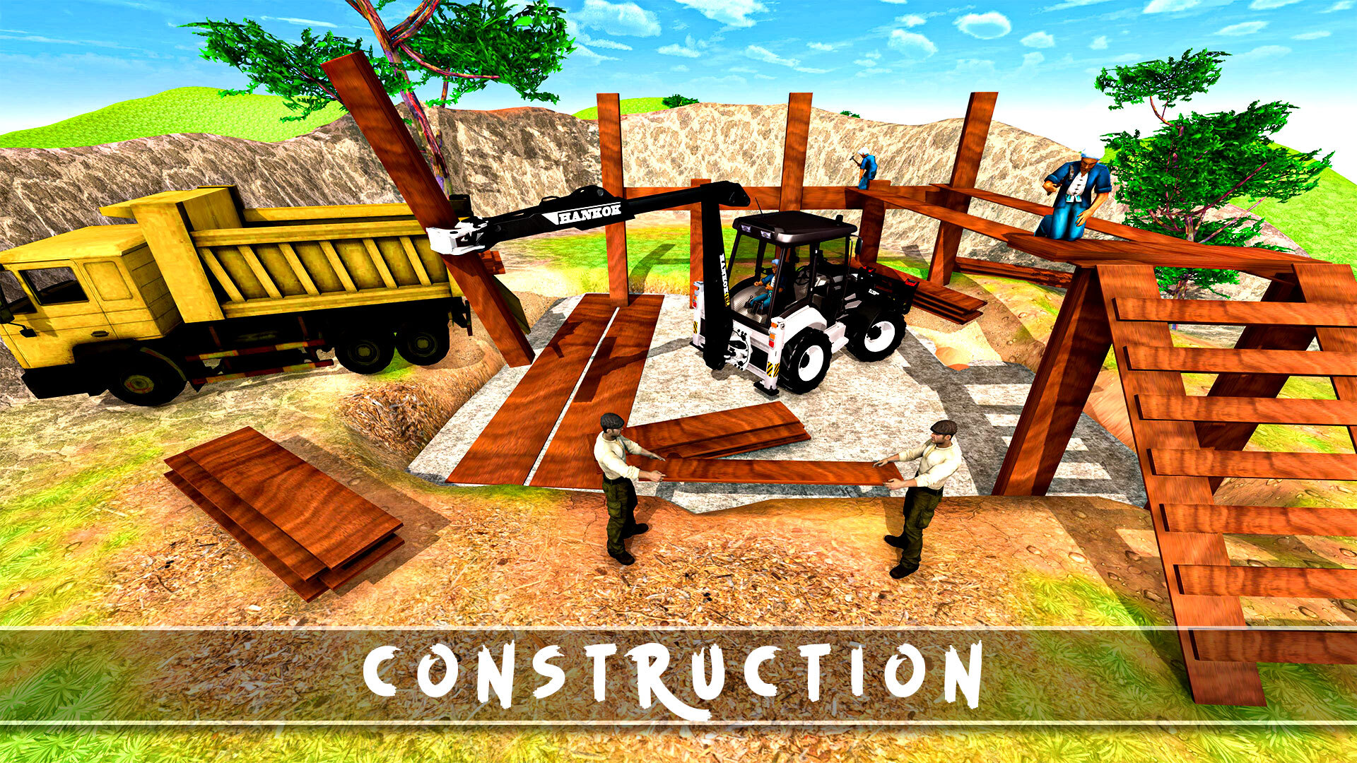 اسکرین شات 2 بازی Cattle House Builder Farmhouse