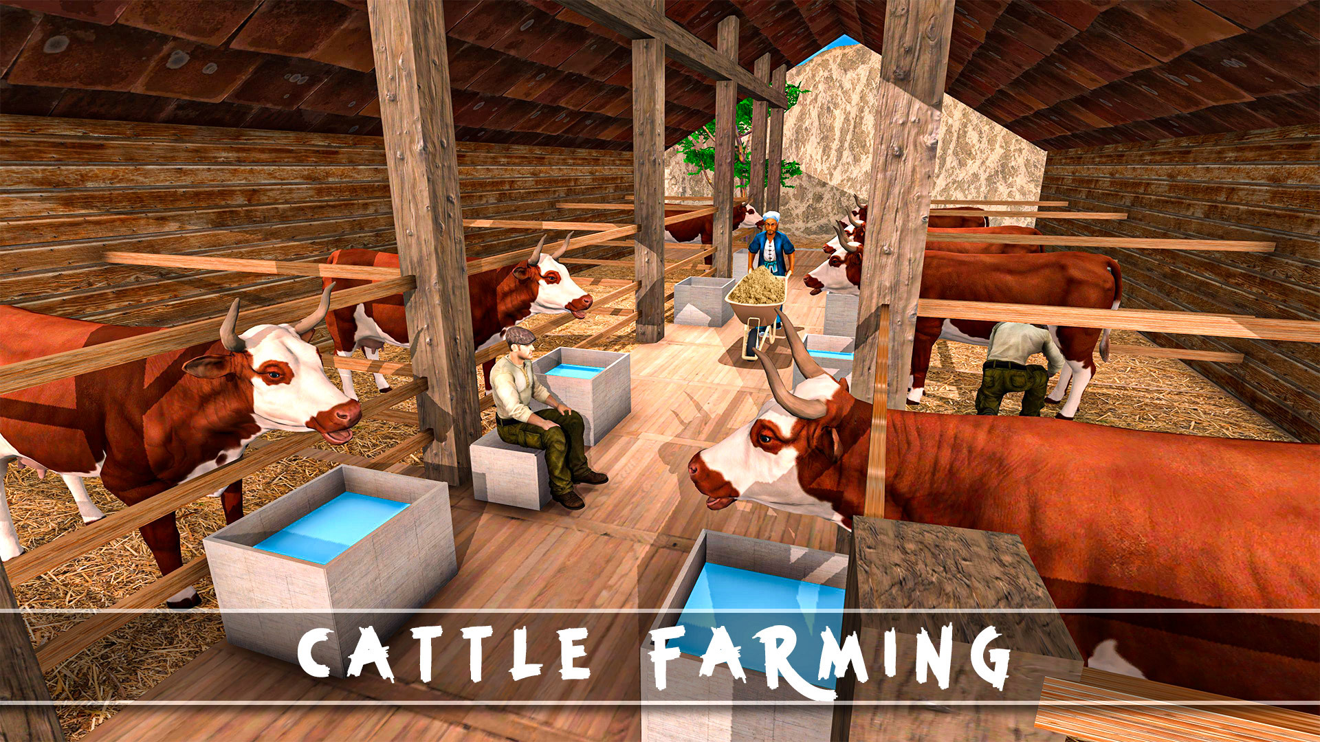 اسکرین شات 4 بازی Cattle House Builder Farmhouse