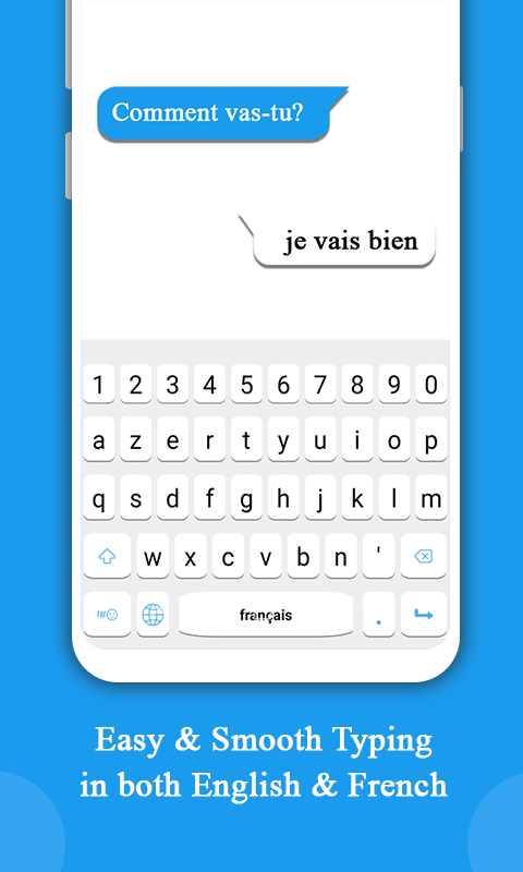 اسکرین شات 1 برنامه French Keyboard