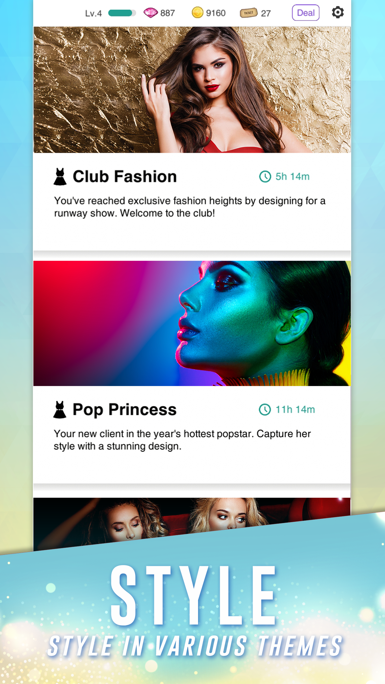 اسکرین شات 7 بازی Fashionista - Fashion Stylist