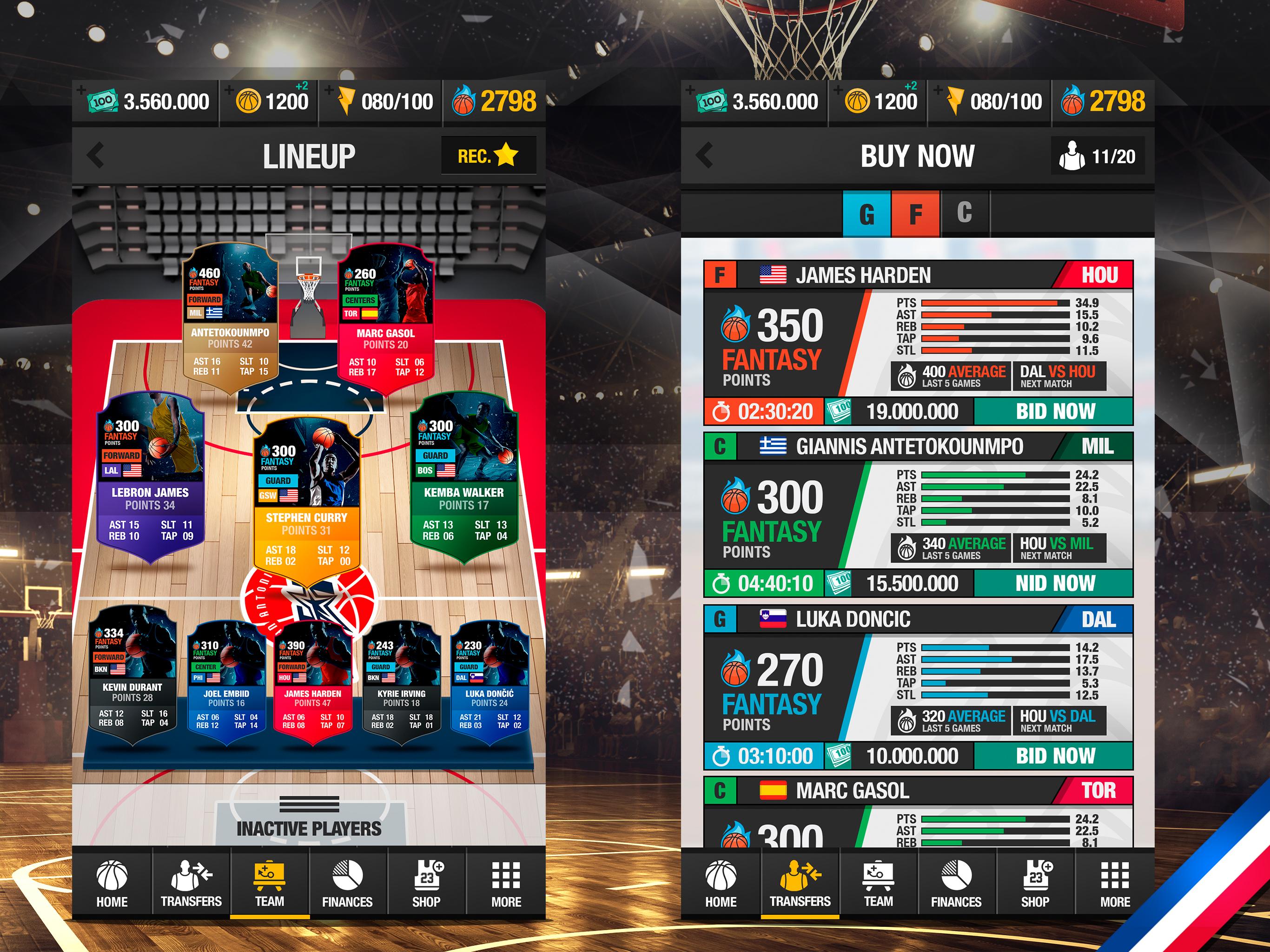 اسکرین شات 7 بازی Basketball Fantasy Manager NBA