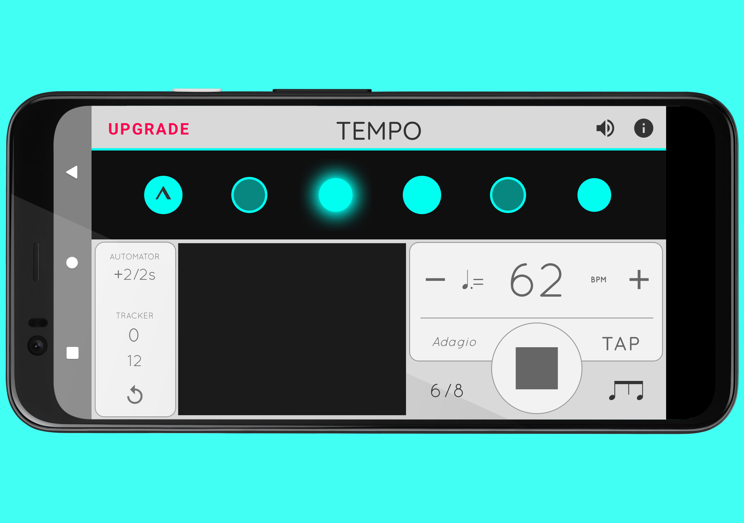 اسکرین شات 1 برنامه Metronome: Tempo Lite