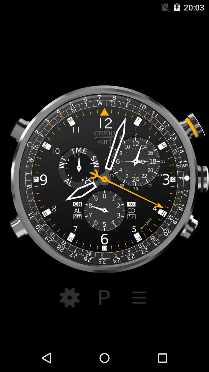 اسکرین شات 1 برنامه Cronosurf Wave watch