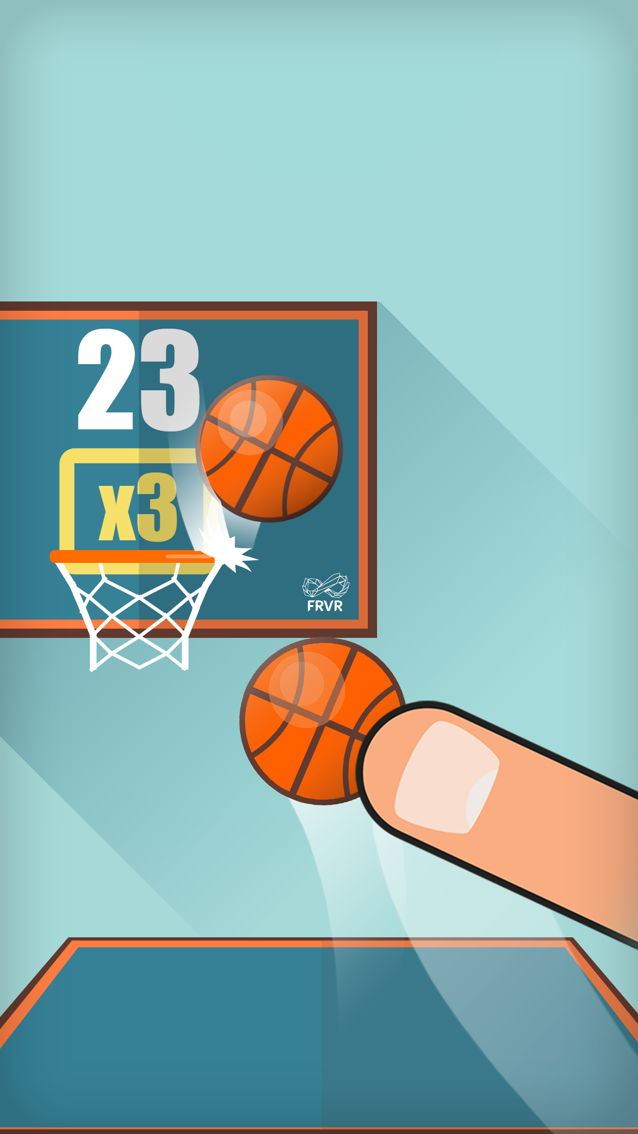 اسکرین شات 3 بازی Basketball FRVR - Dunk Shoot
